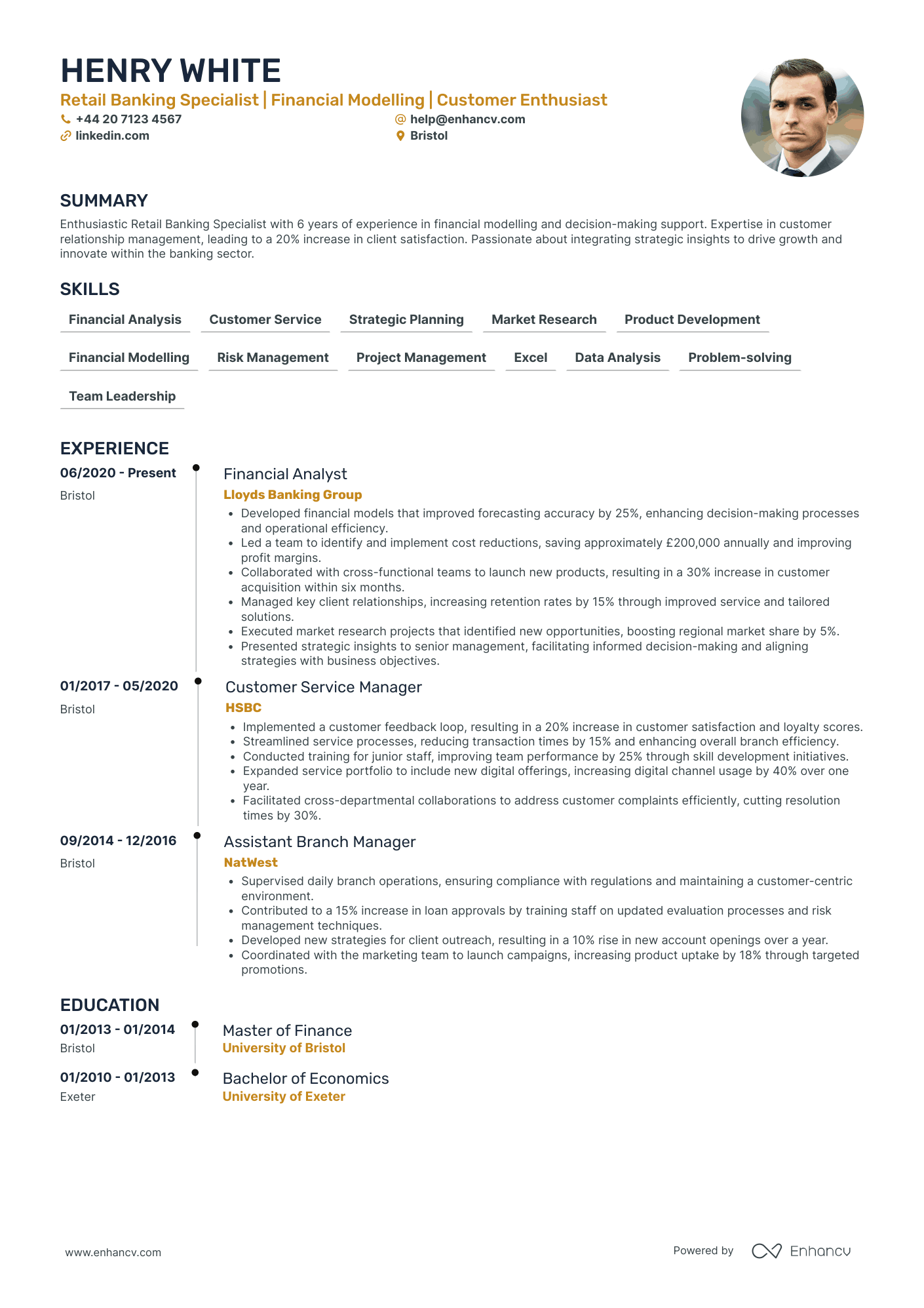 Banking CV Examples & Guide for 2026