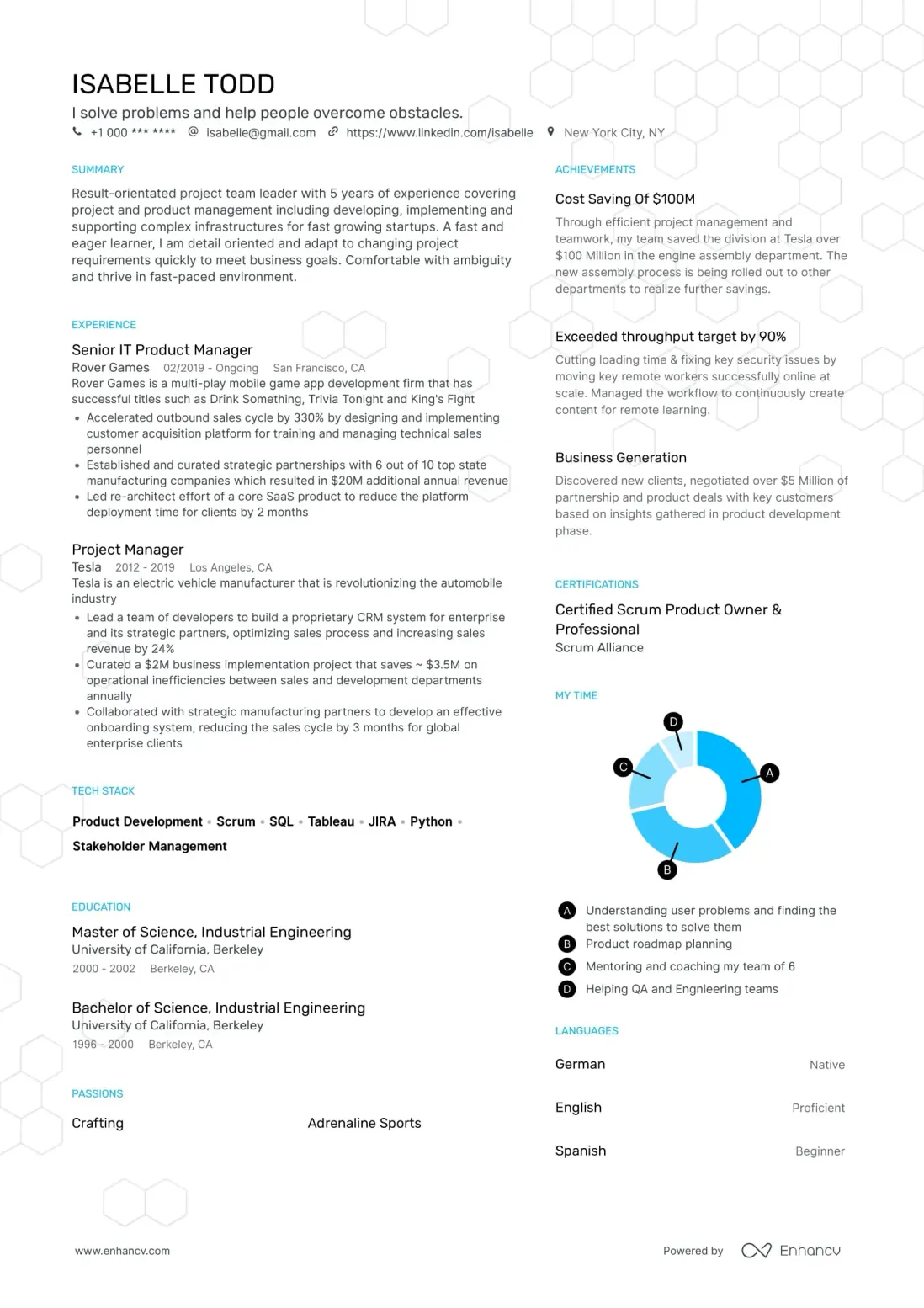 Minimal CV Template