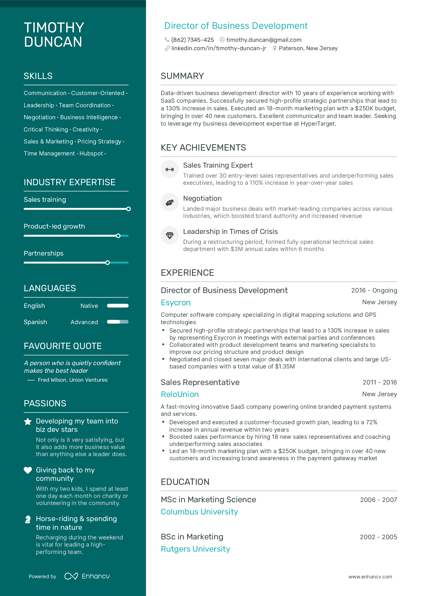 Polished CV Template