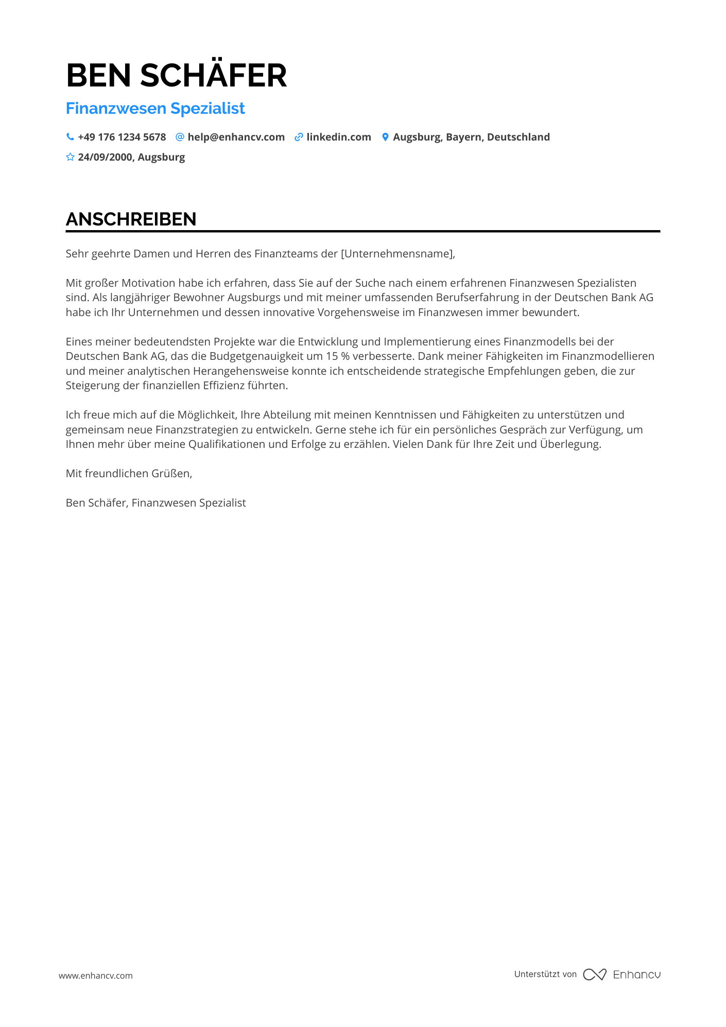 Finanzwesen Spezialist