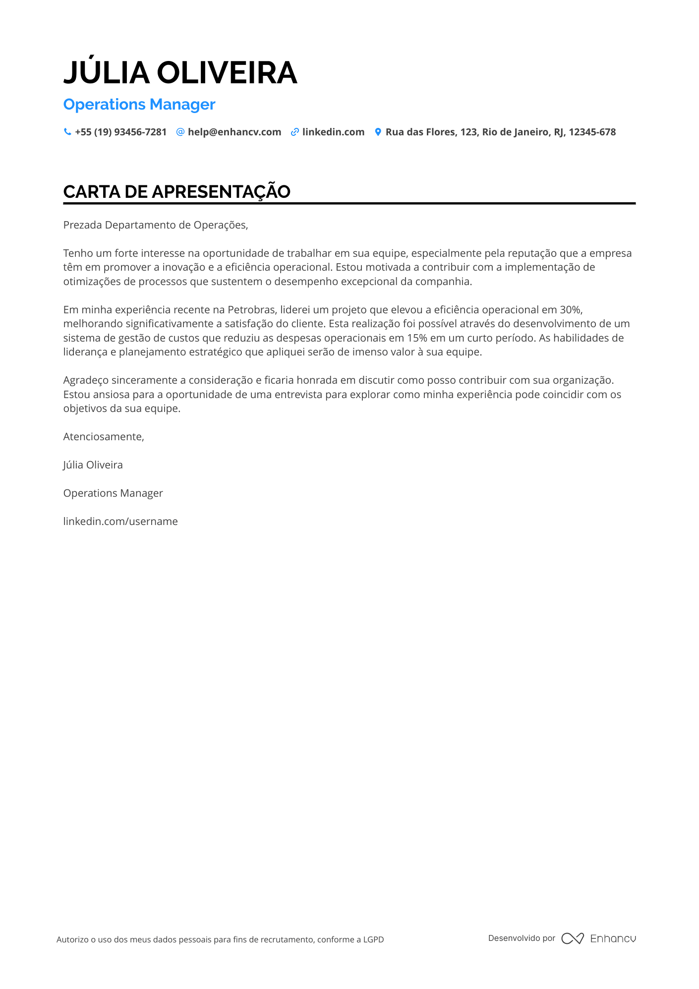 Gerente de Operações
