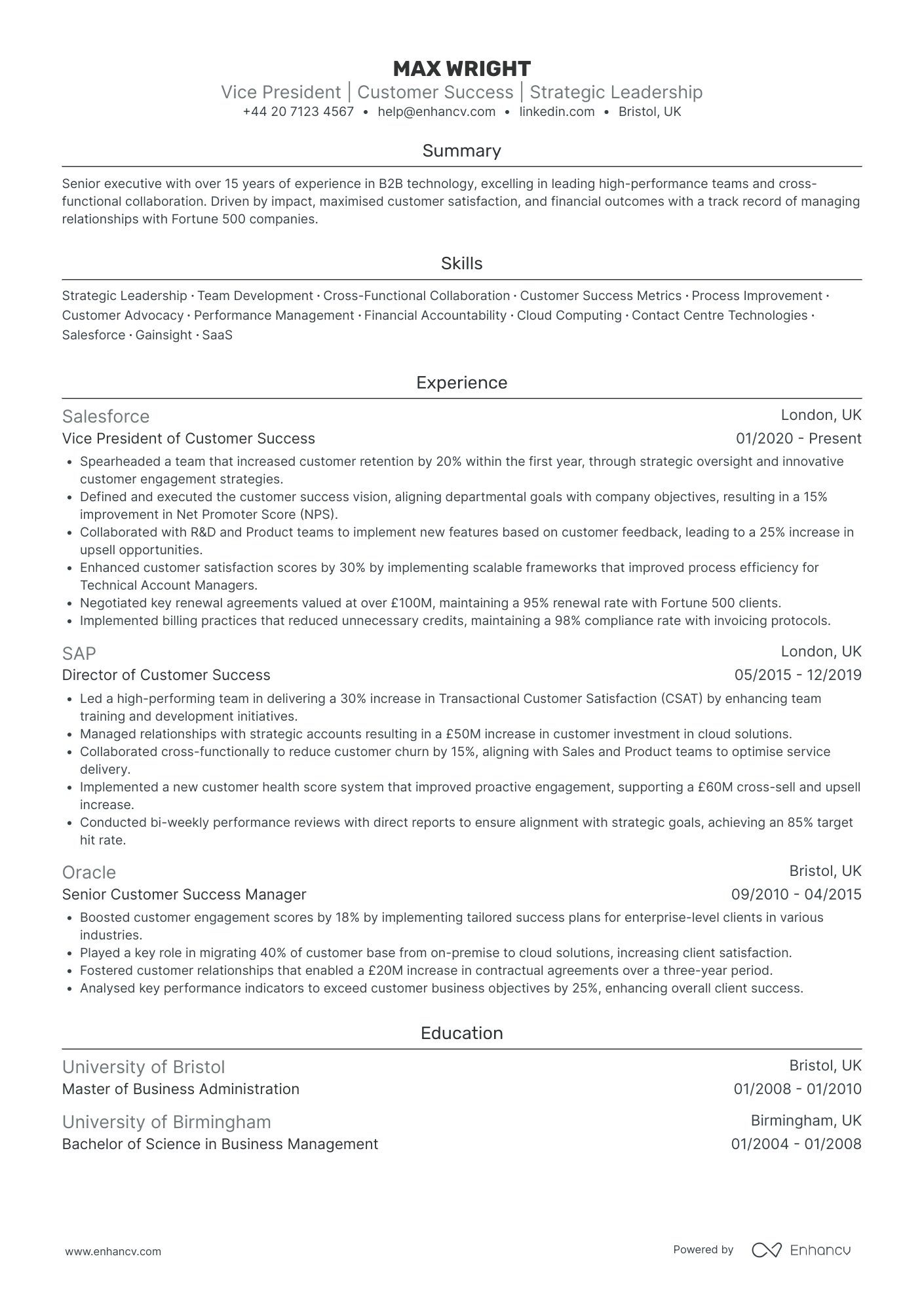 Vice President of Customer Success