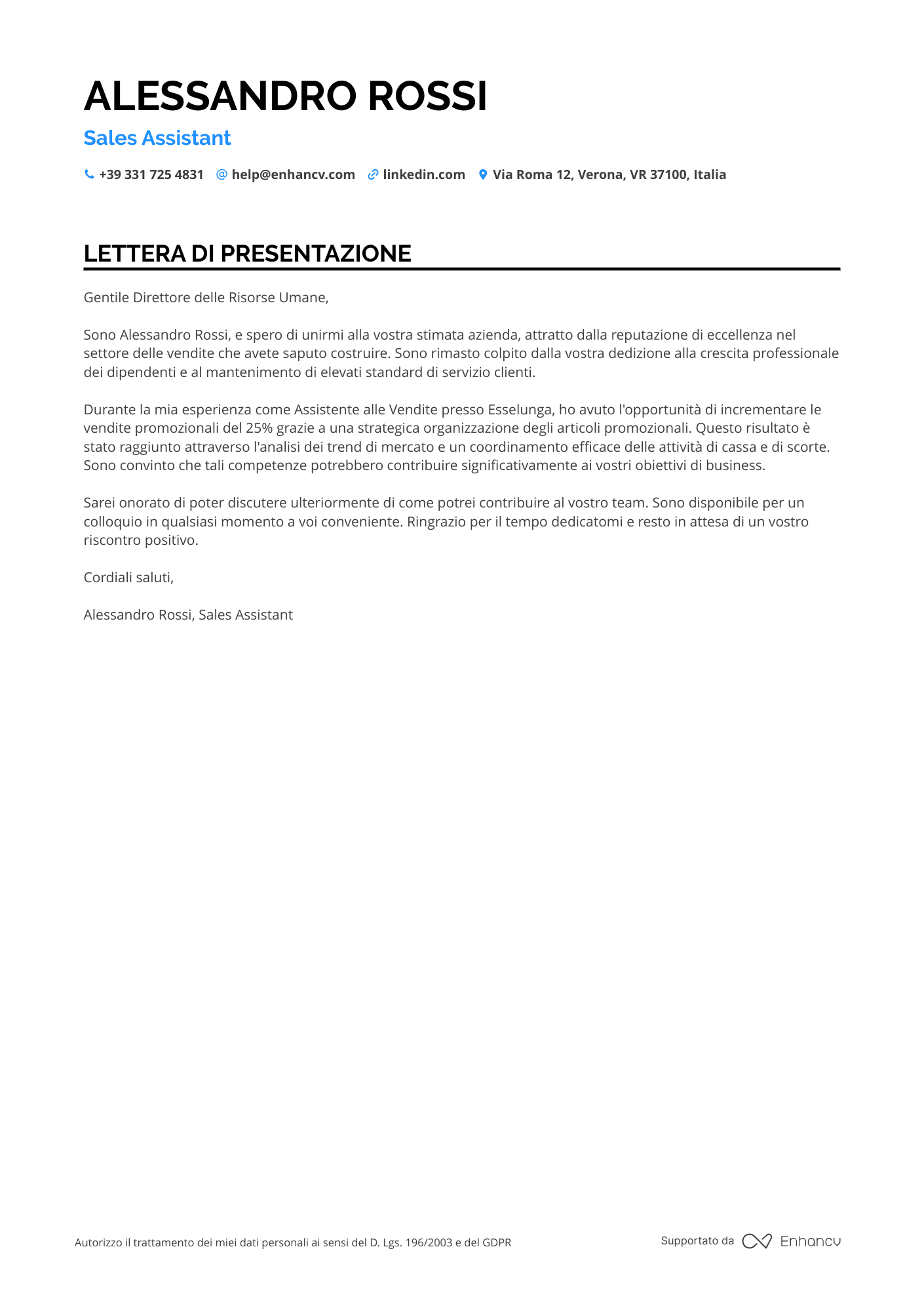 Addetto alle Vendite di Supermercato