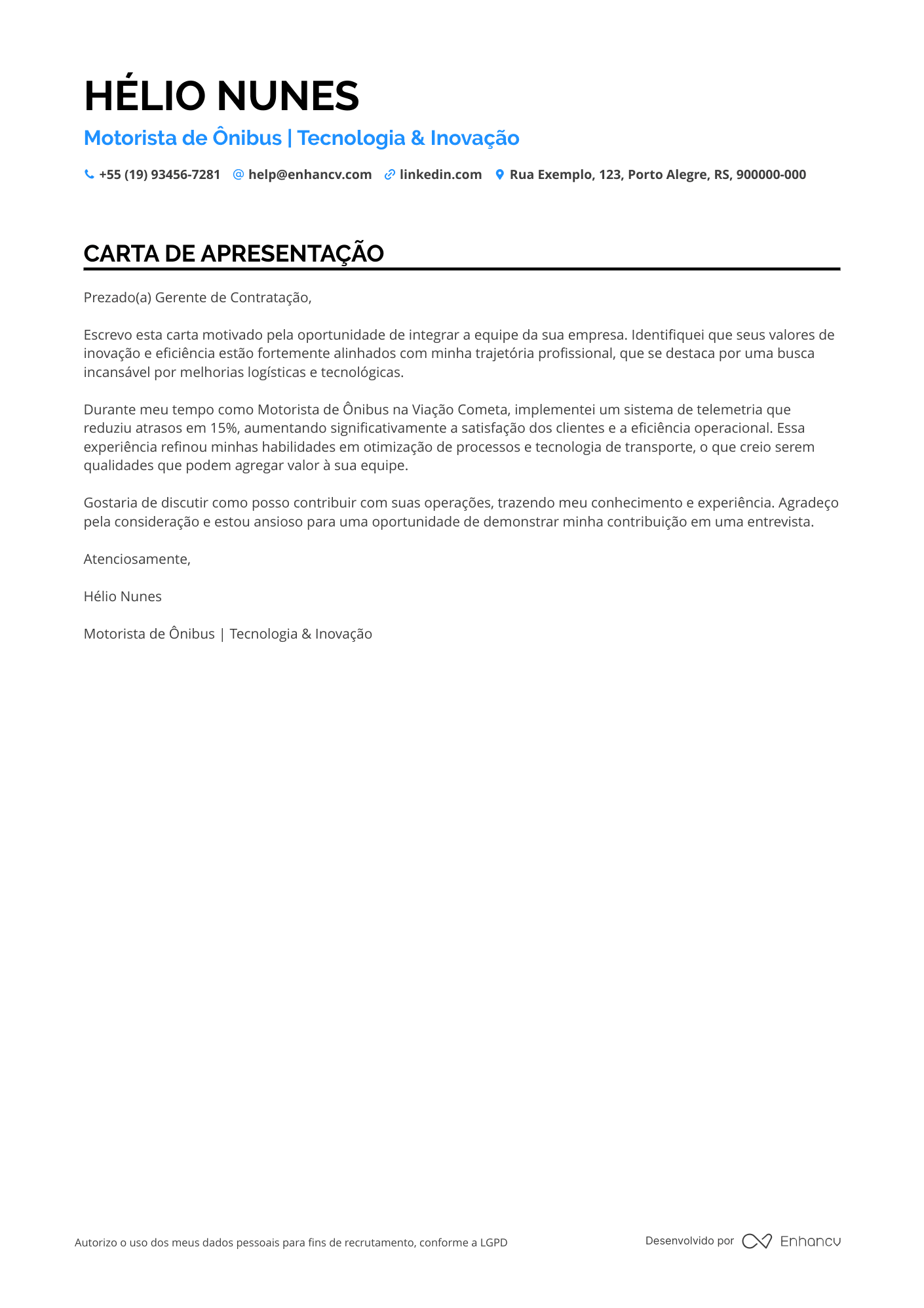 Motorista Meio período