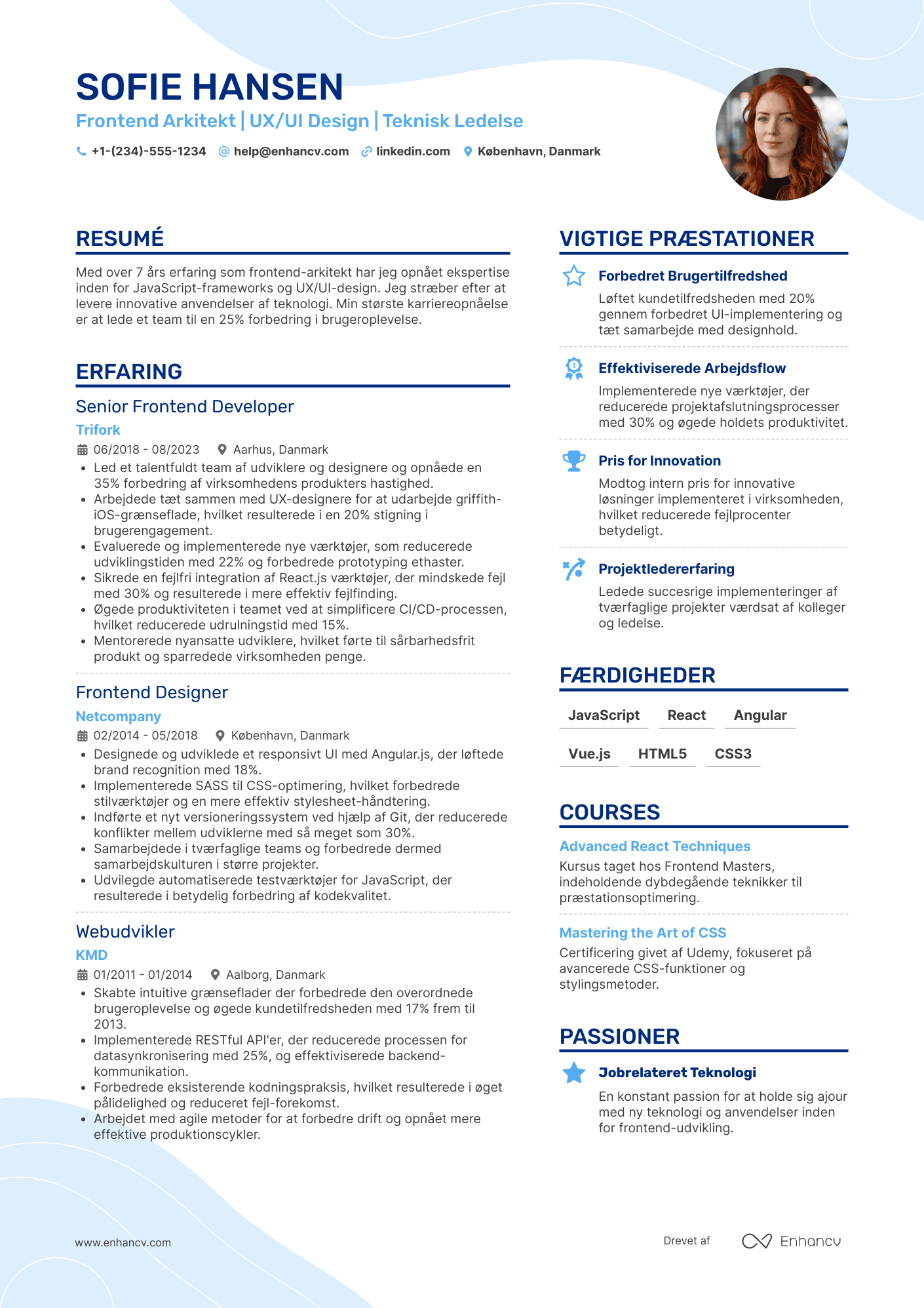 CV til Frontend arkitekt