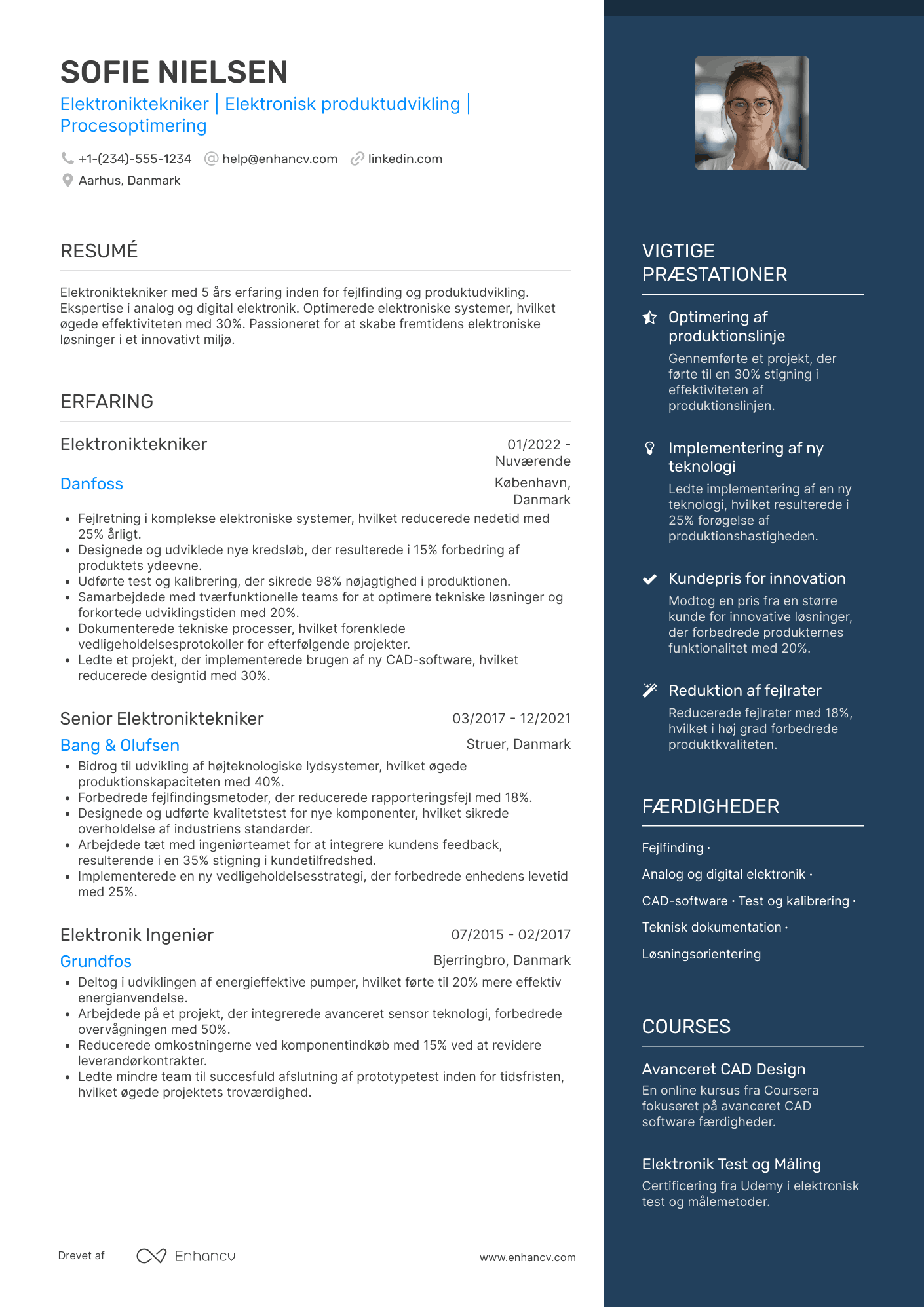 CV til Elektroniktekniker