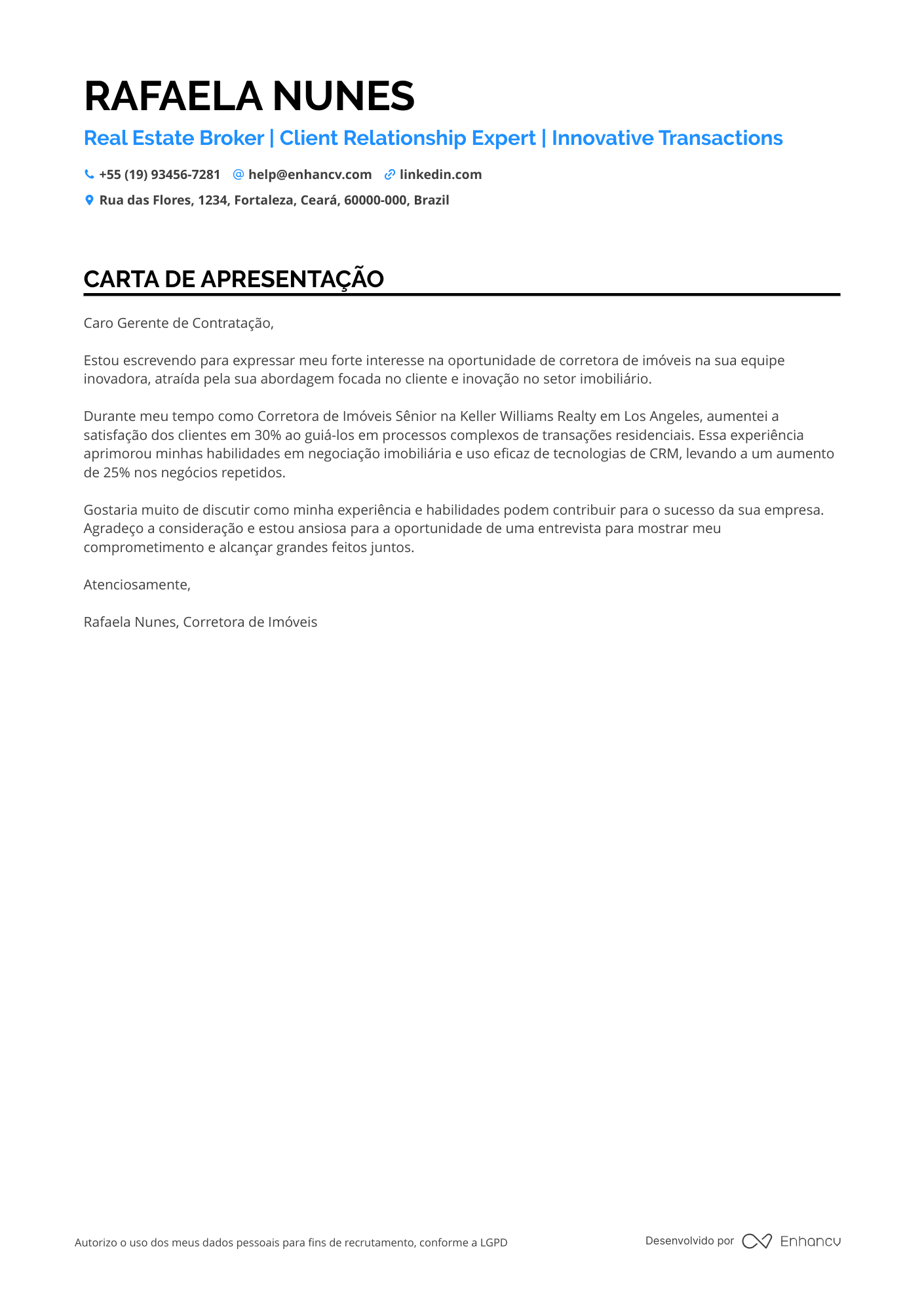 Corretor de imóveis residenciais