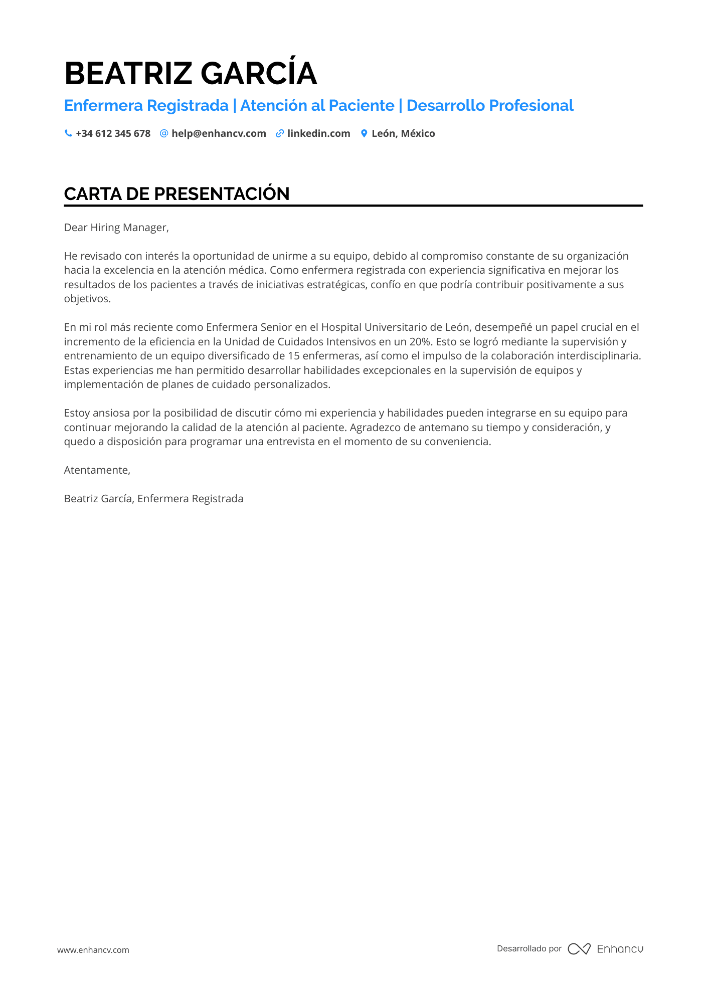 Enfermera Registrada