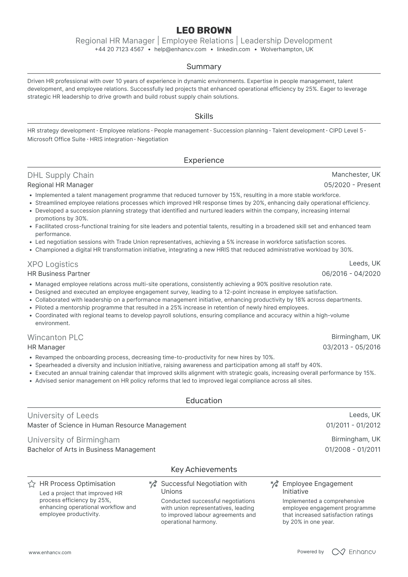 Regional HR Manager
