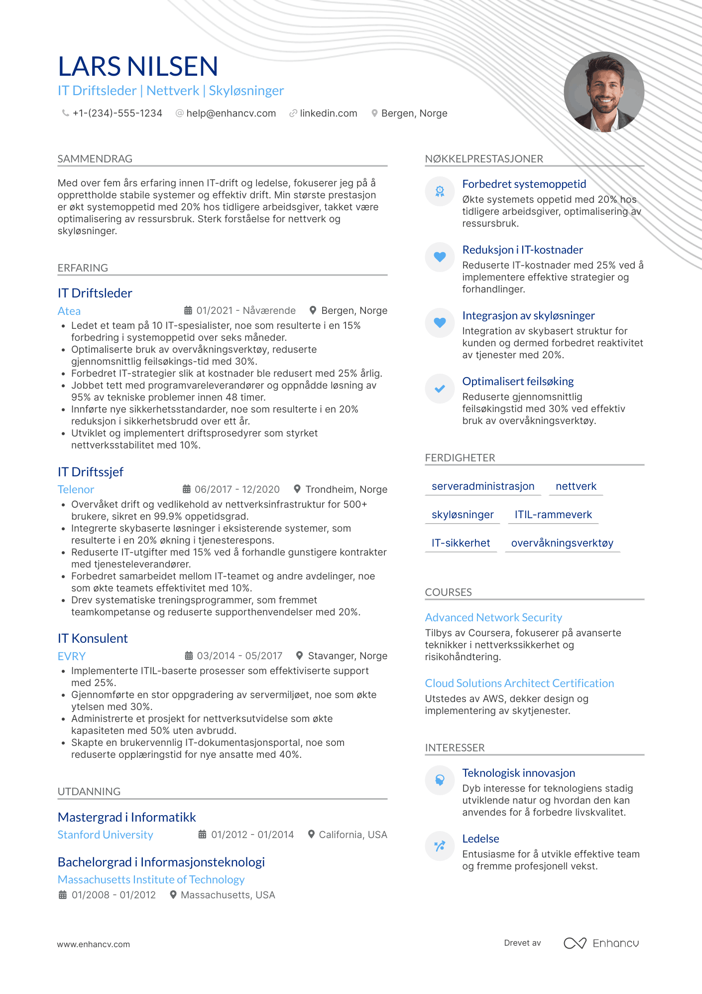 CV for IT Driftsleder