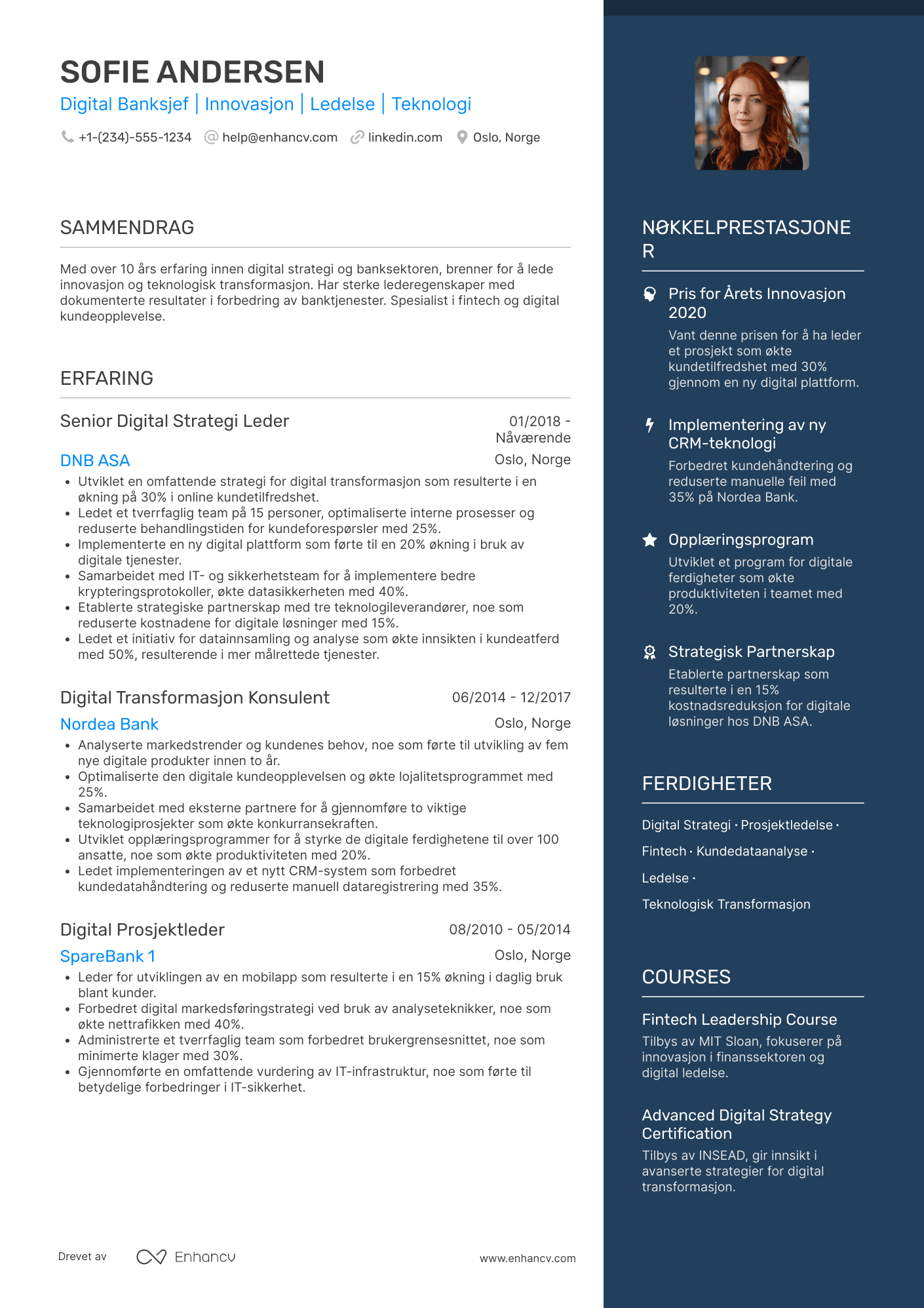 CV for Digital Banksjef
