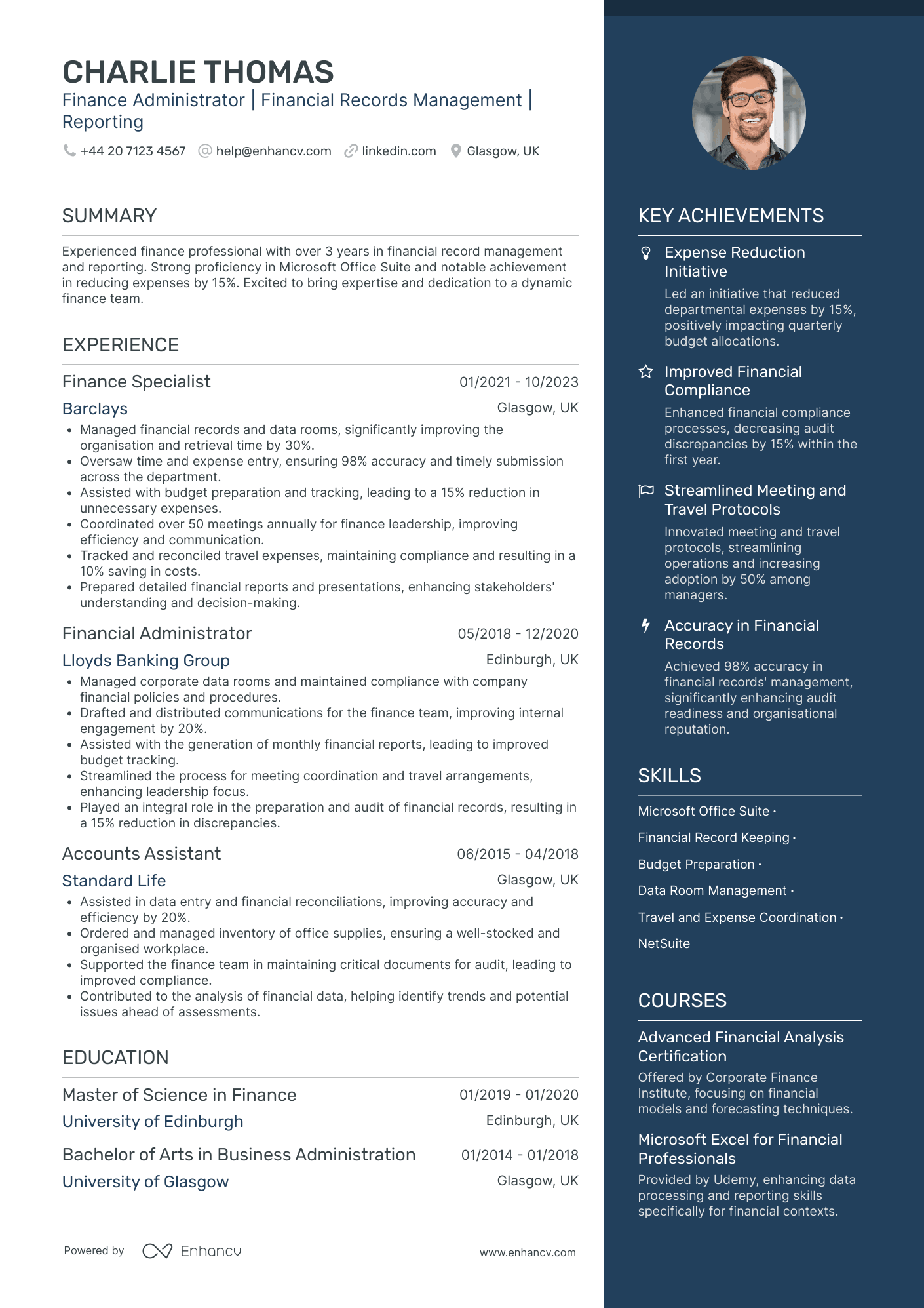 Finance Coordinator in Hospitality