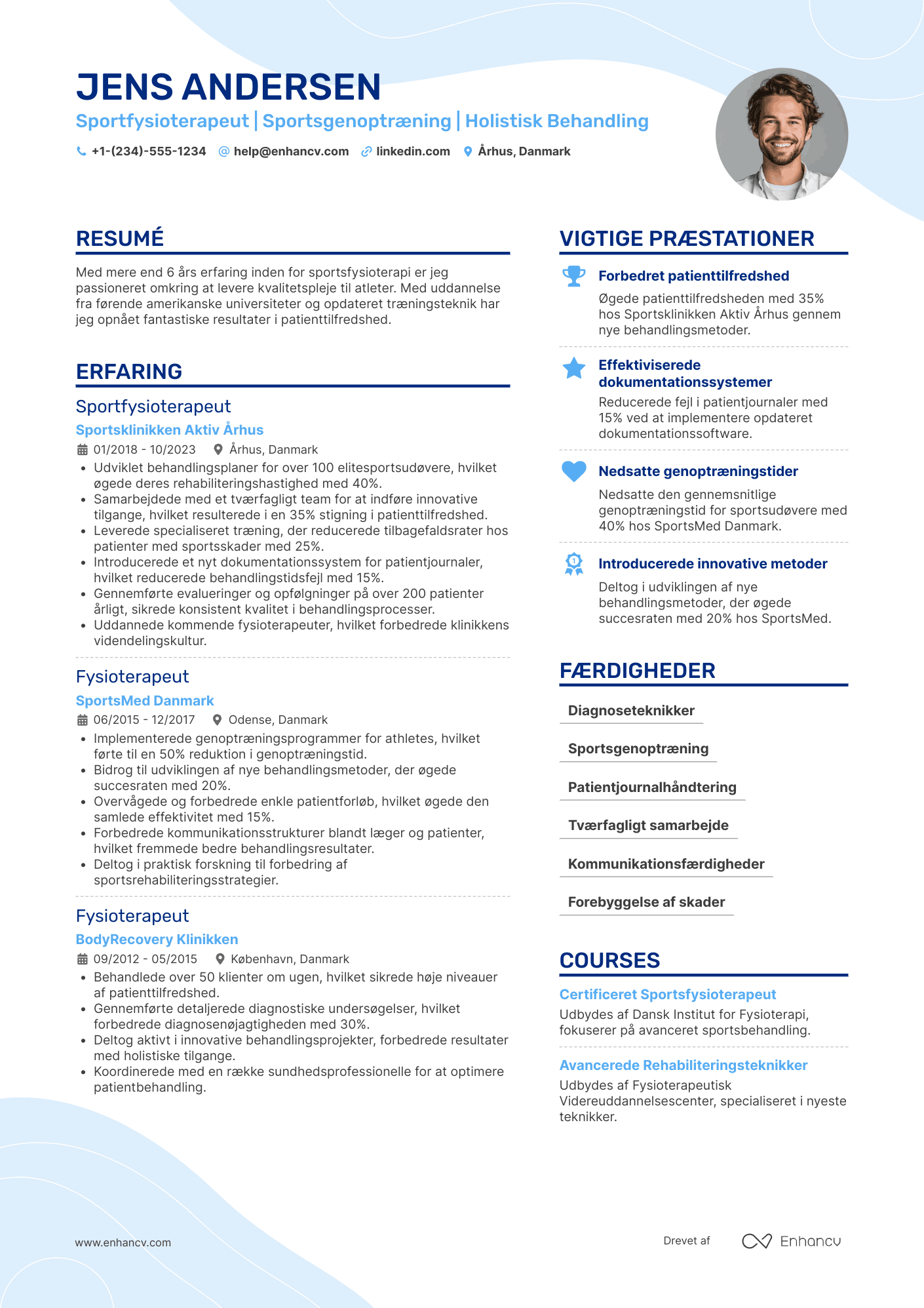 CV til Sportfysioterapeut