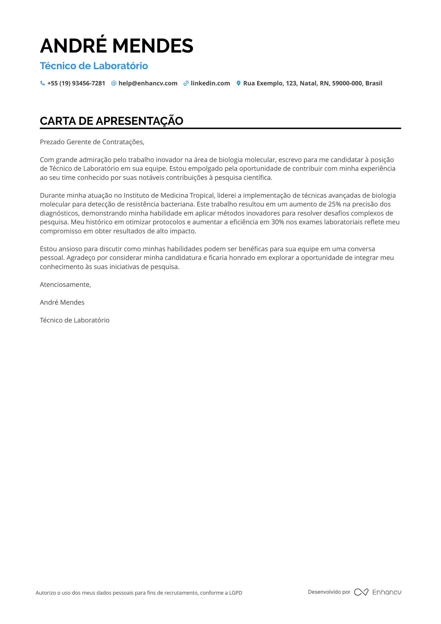 Técnico de Laboratório de Imunologia