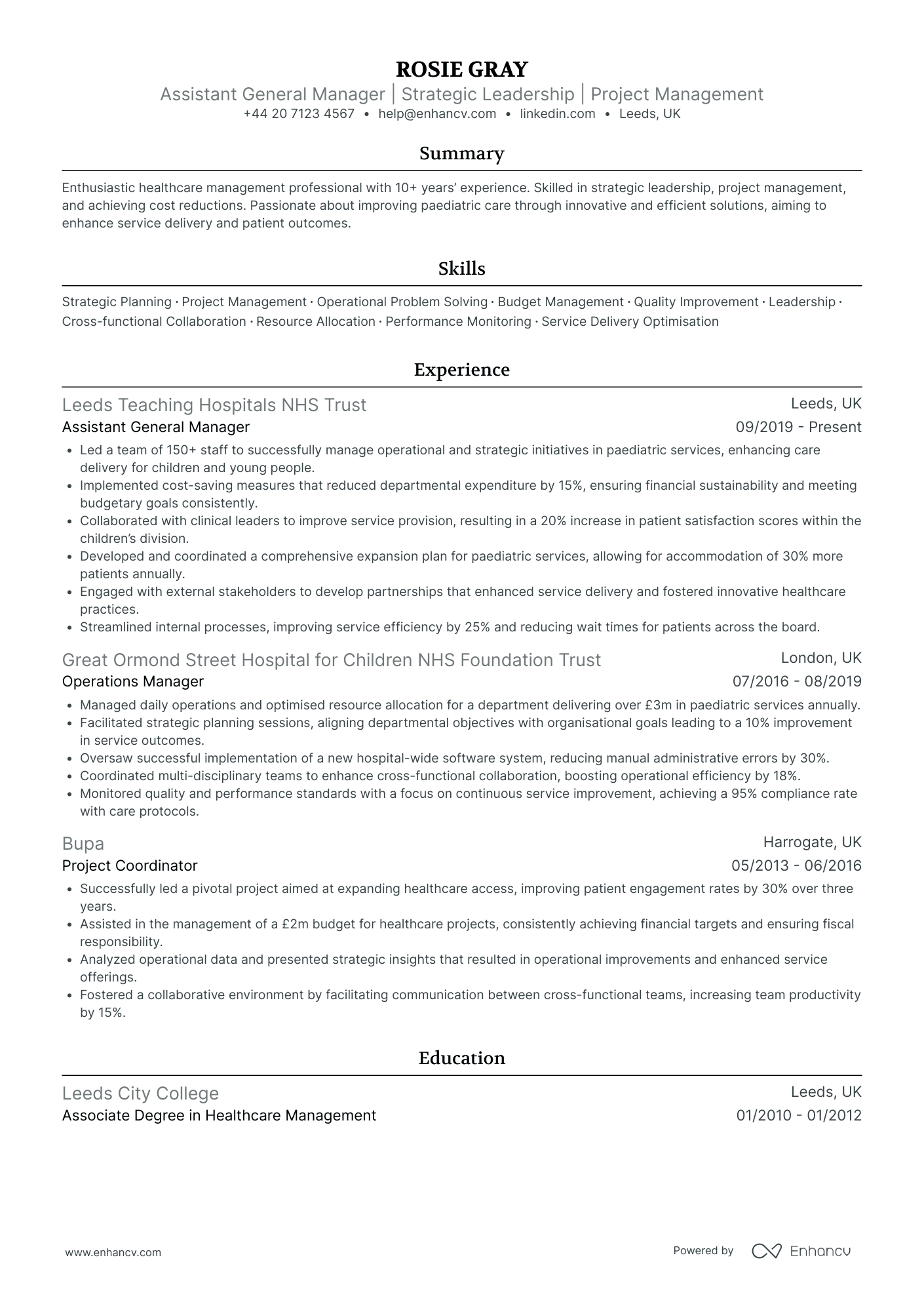 Assistant General Manager