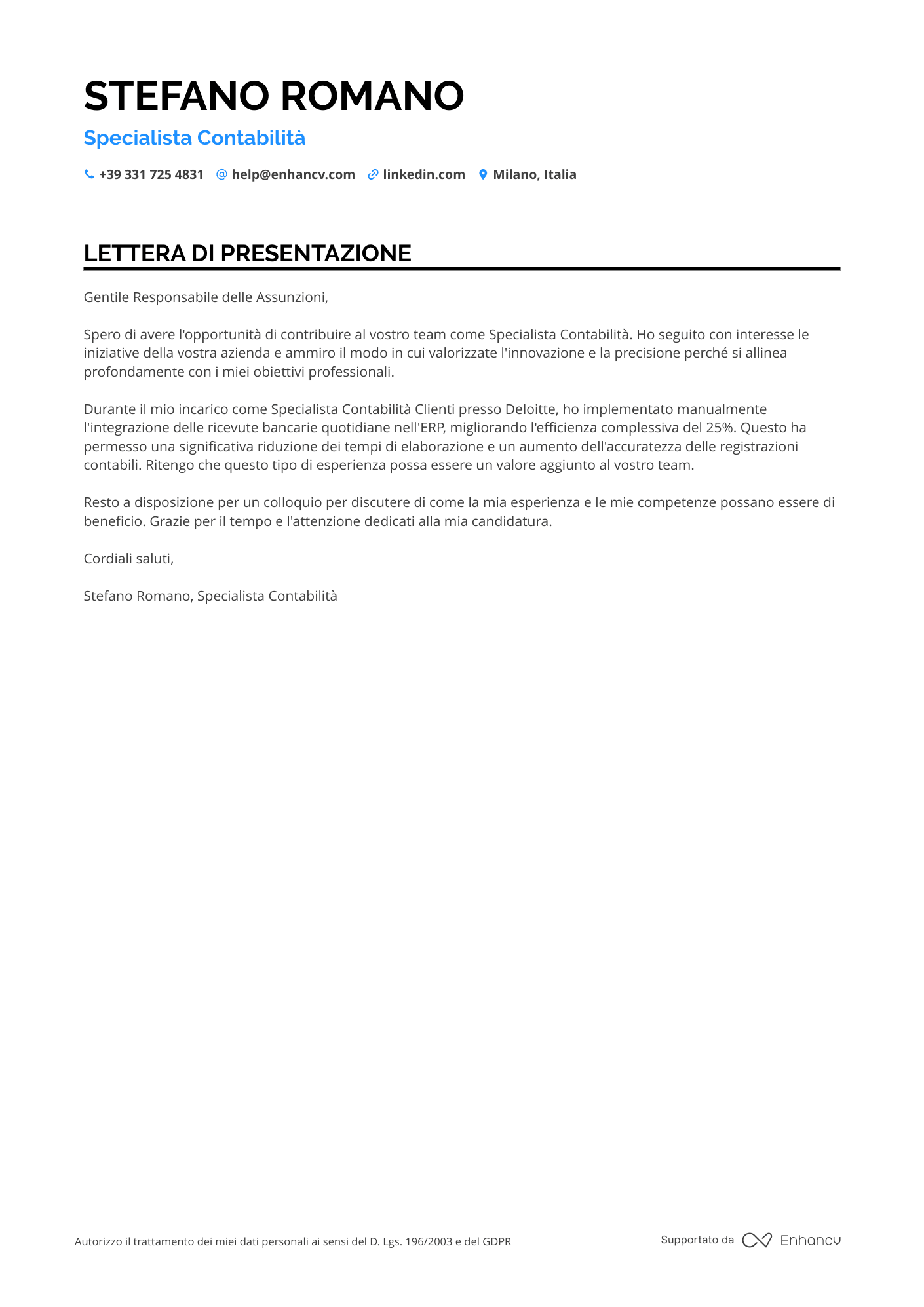 Analista Finanziario Poste Italiane