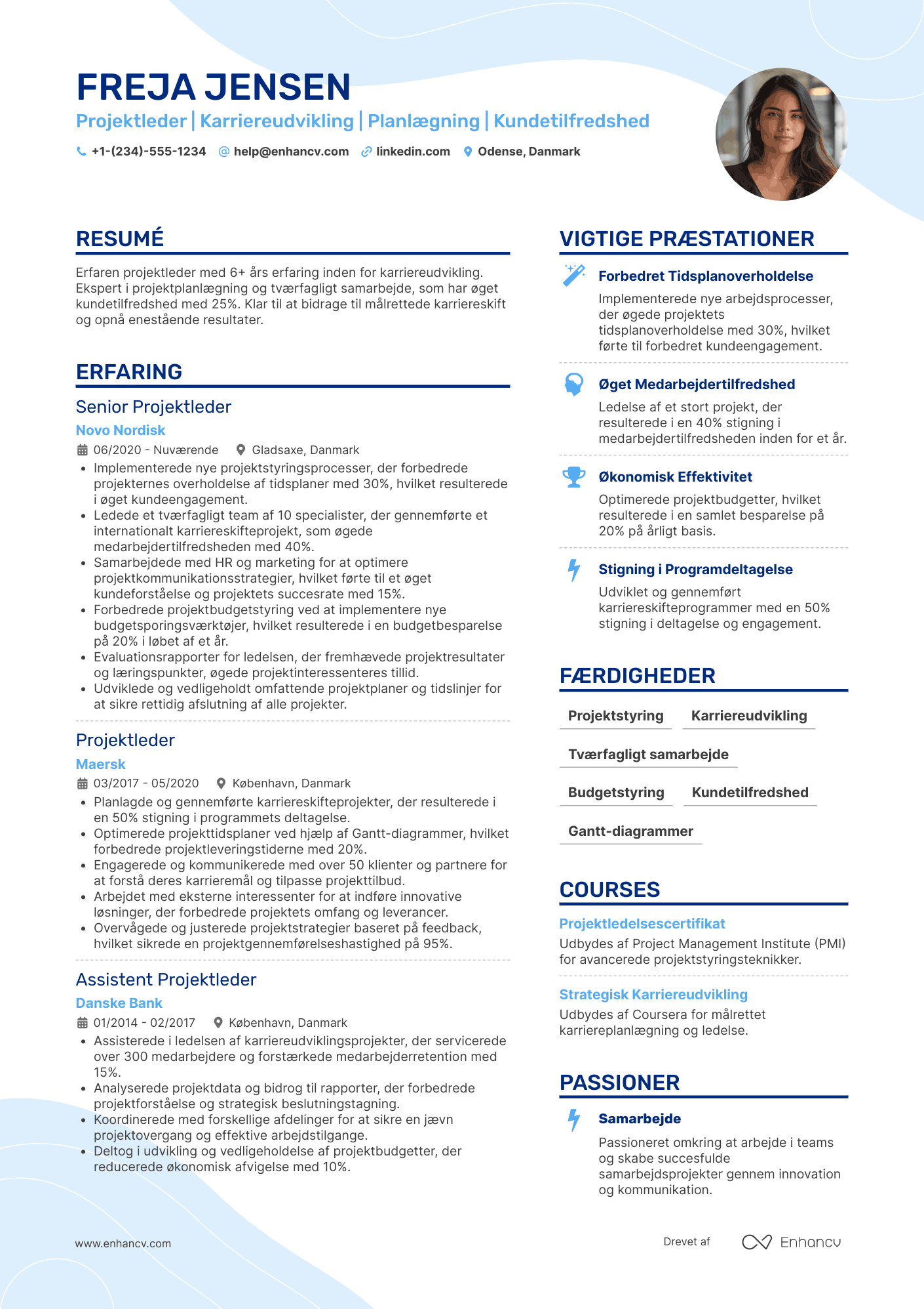 CV til Karriereskift Projektleder