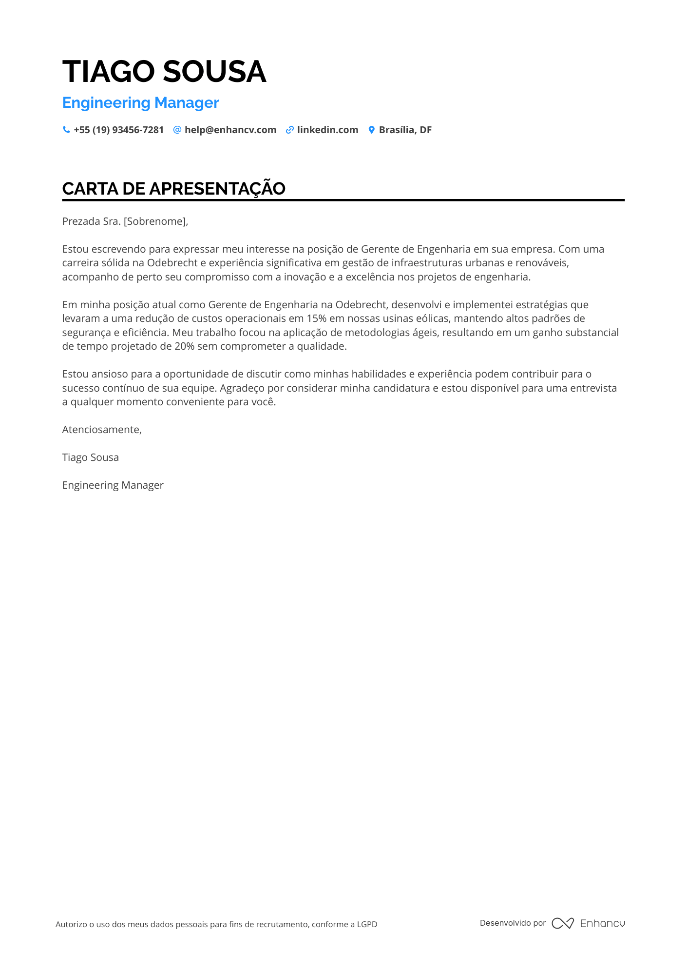 Gerente de Engenharia