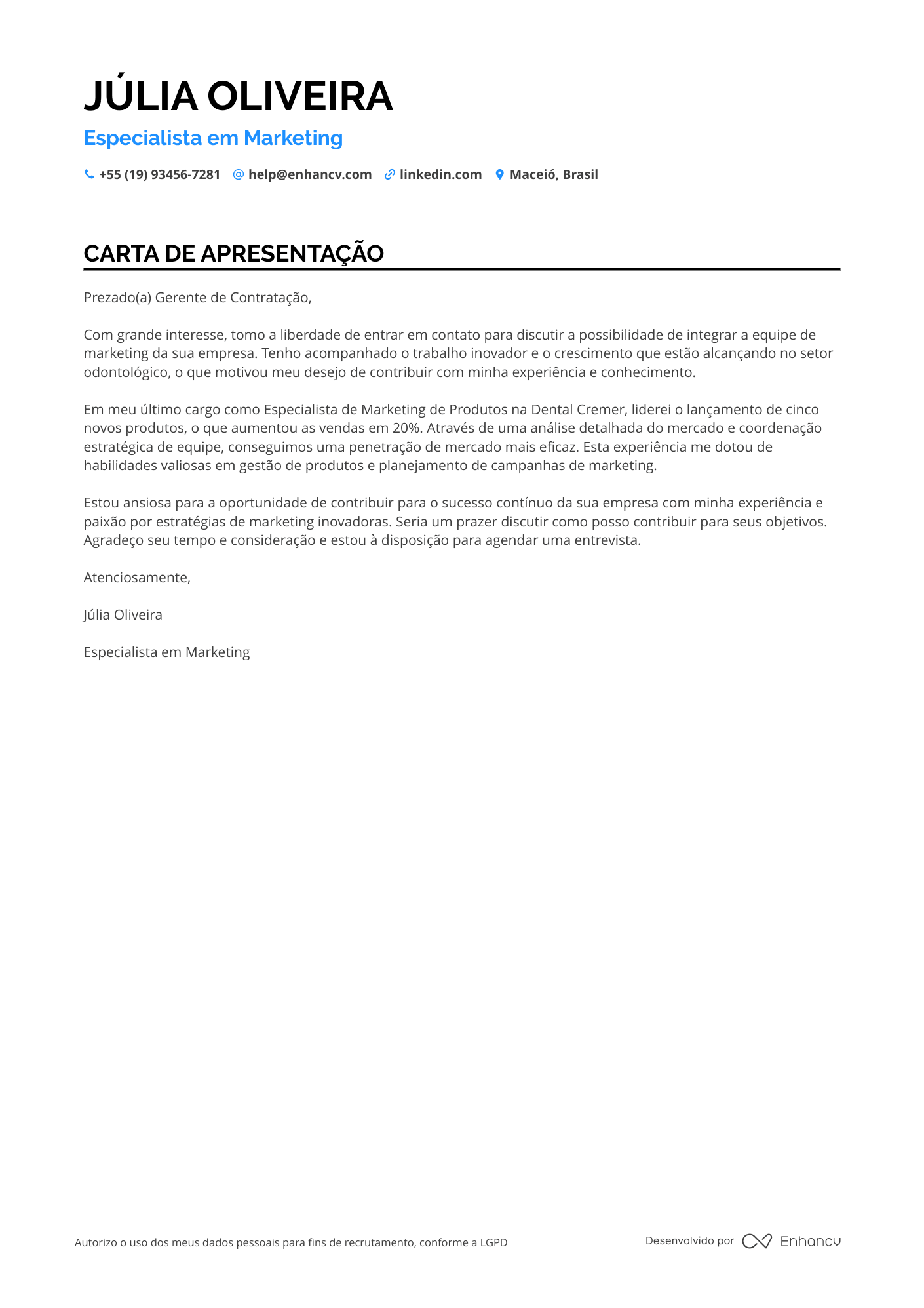 Gerente de Marketing Júnior