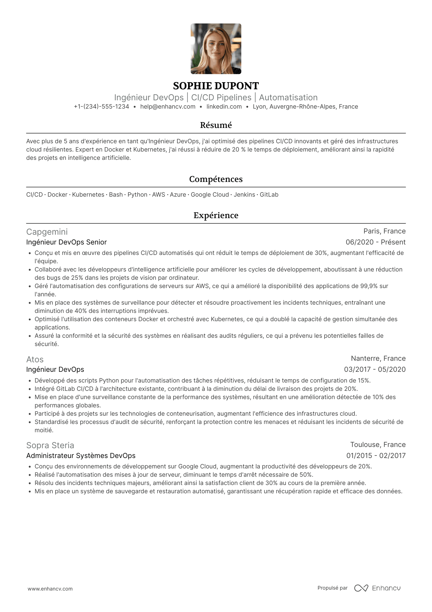 CV DevOps Engineer