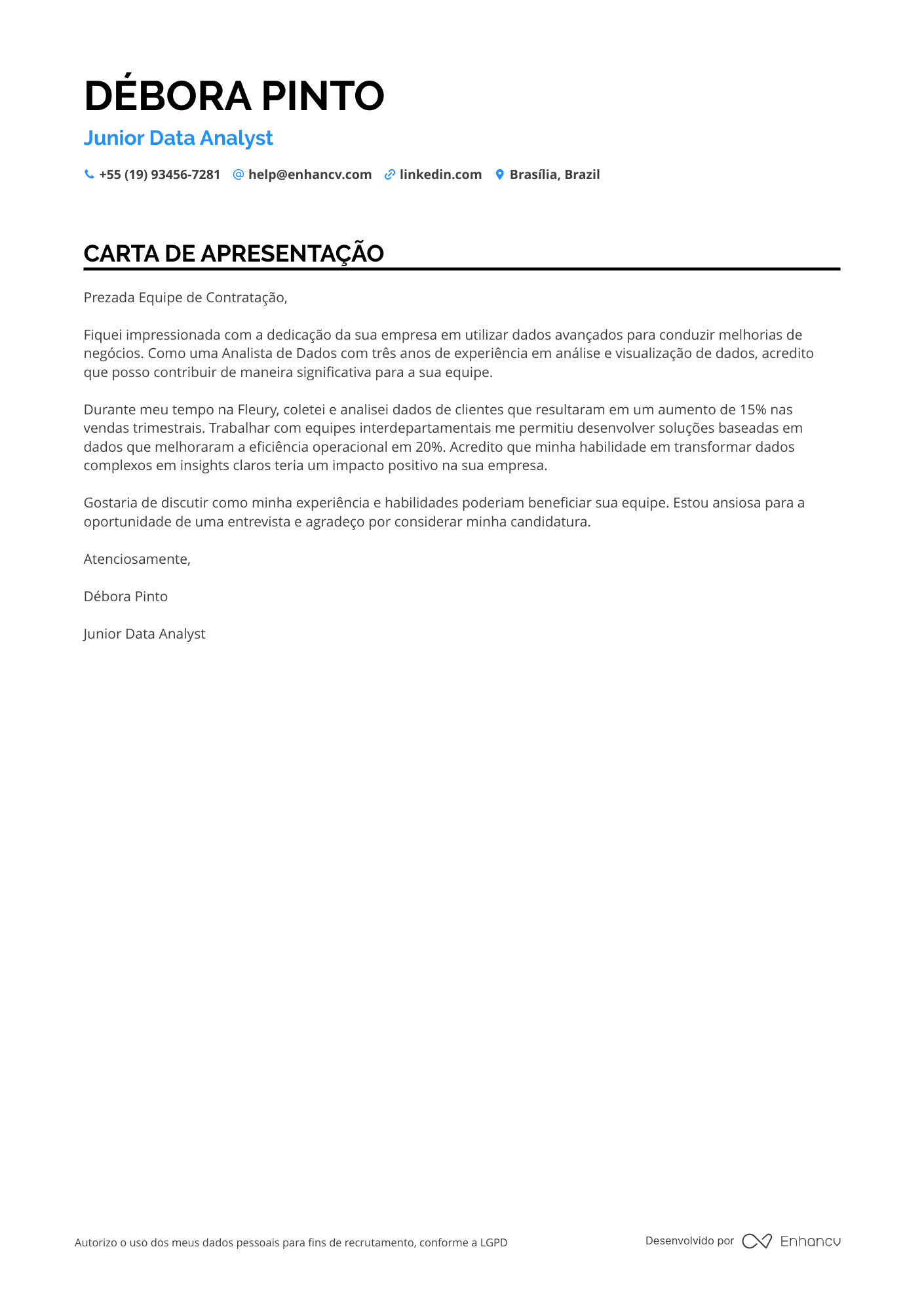 Analista de Dados Sem experiência