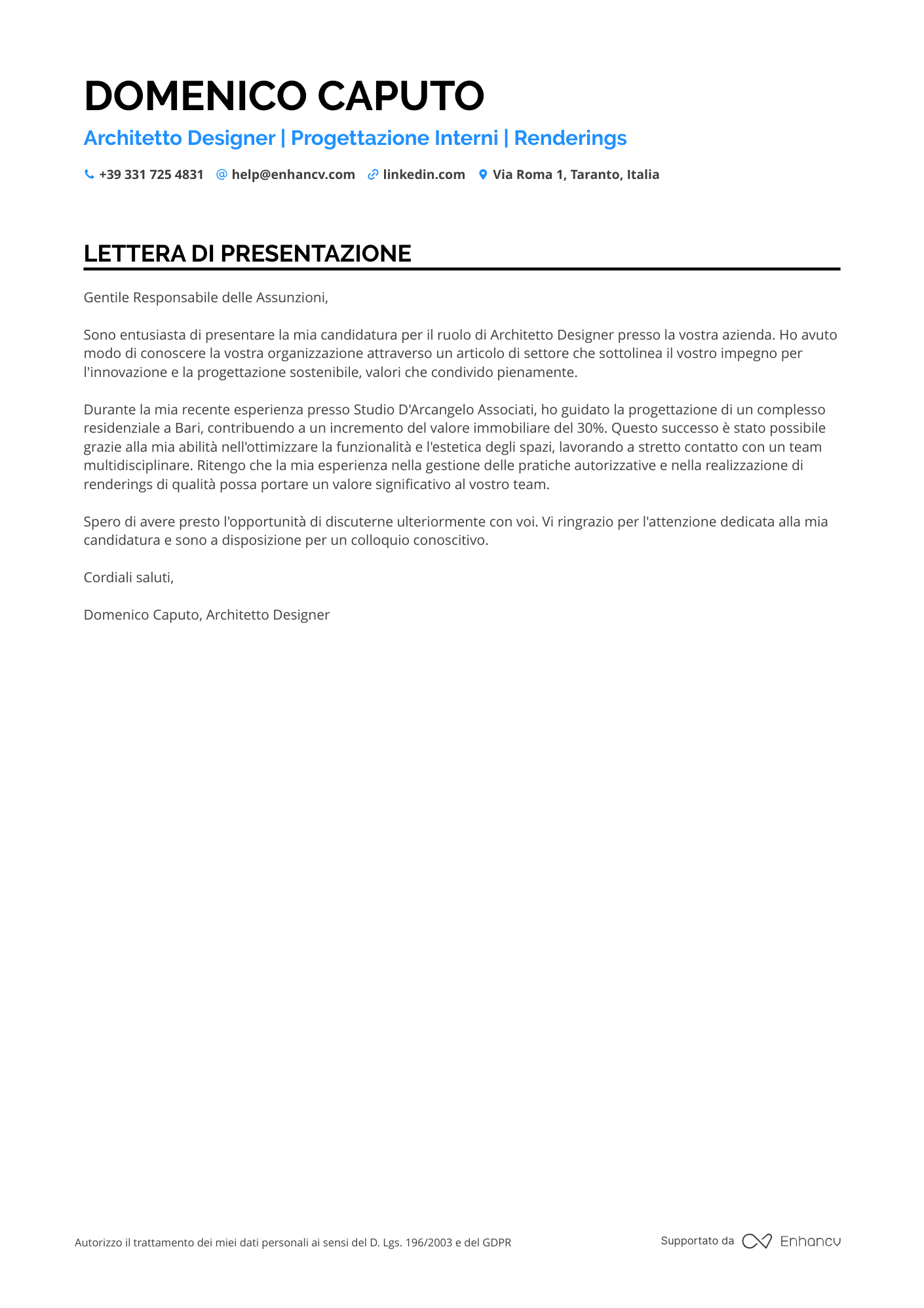 Neolaureato in Lettere e Filosofia
