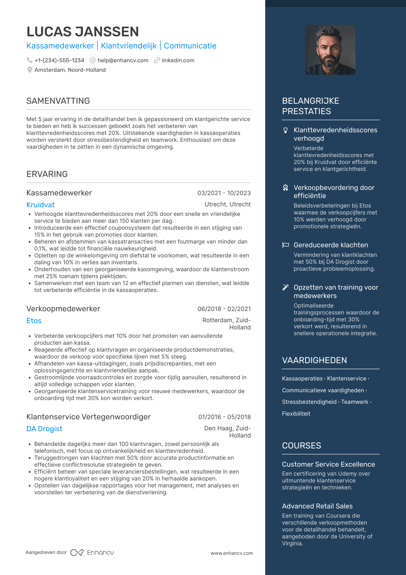 CV voor Kassamedewerker Drogisterij