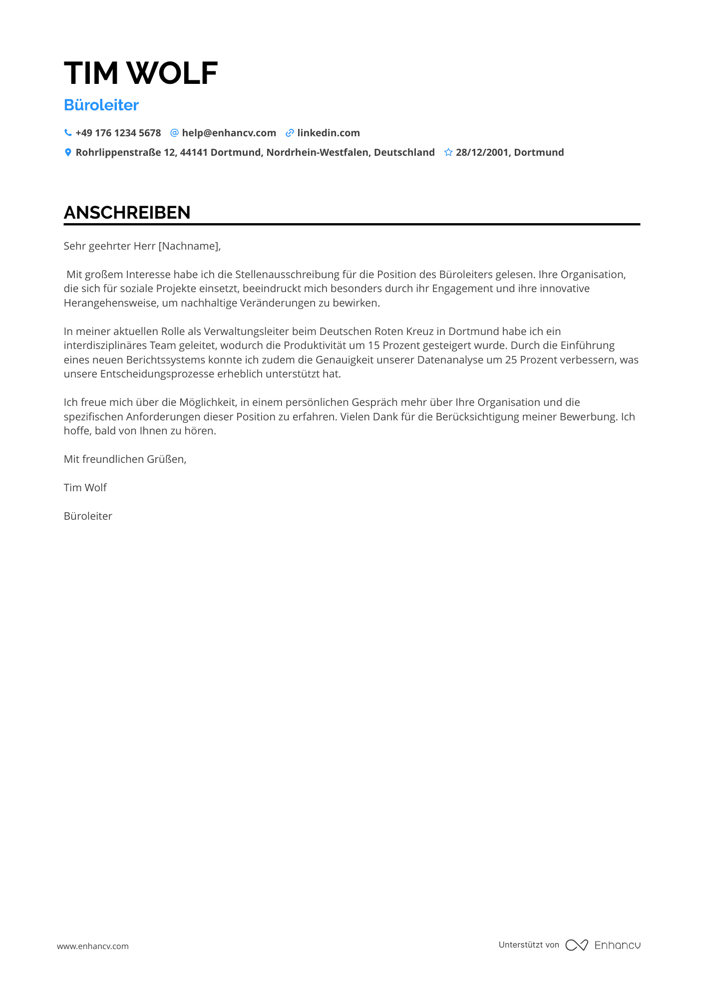 Verwaltungsassistent im Bereich Non Profit