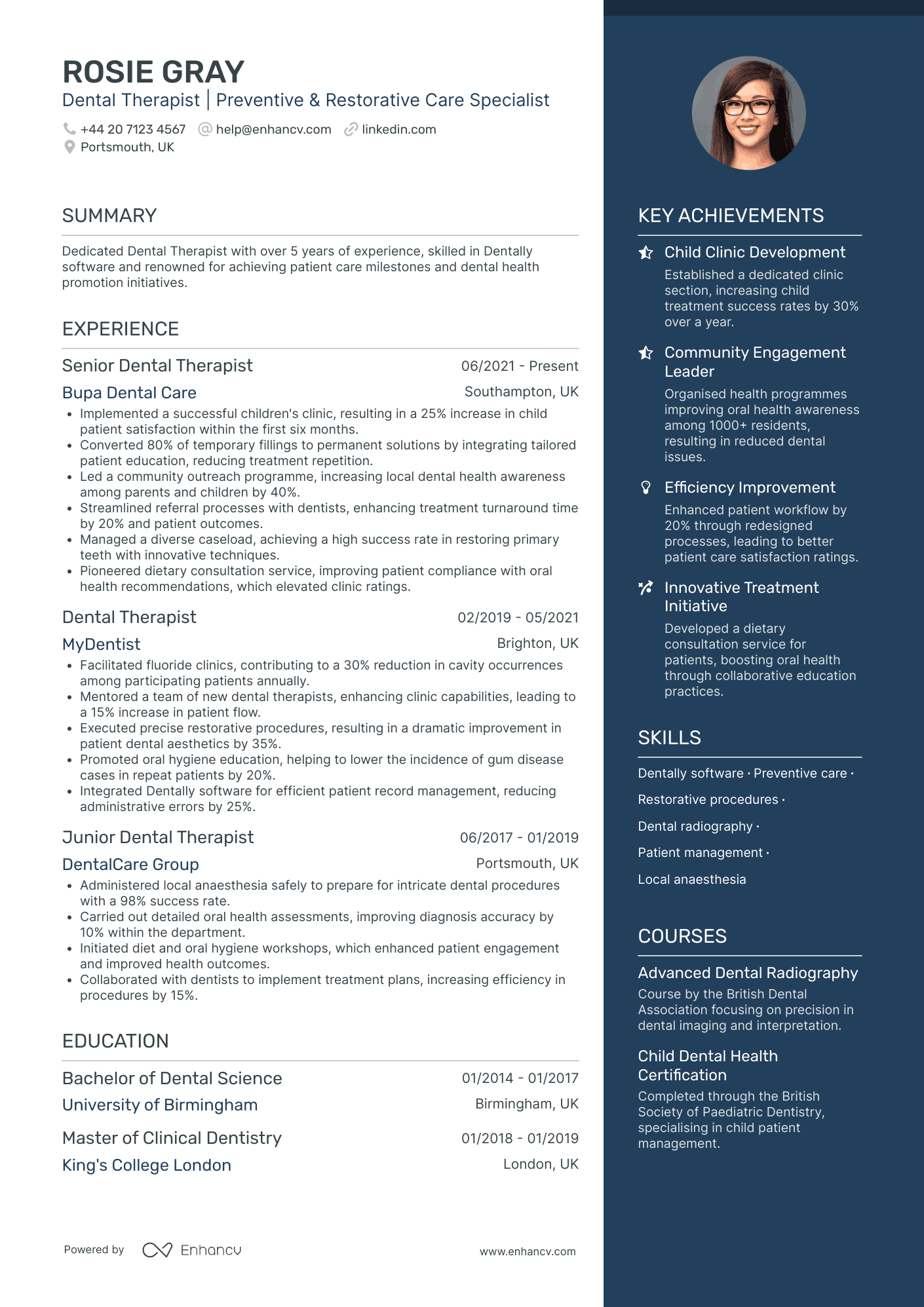 Special Needs Dental Hygienist CV Examples