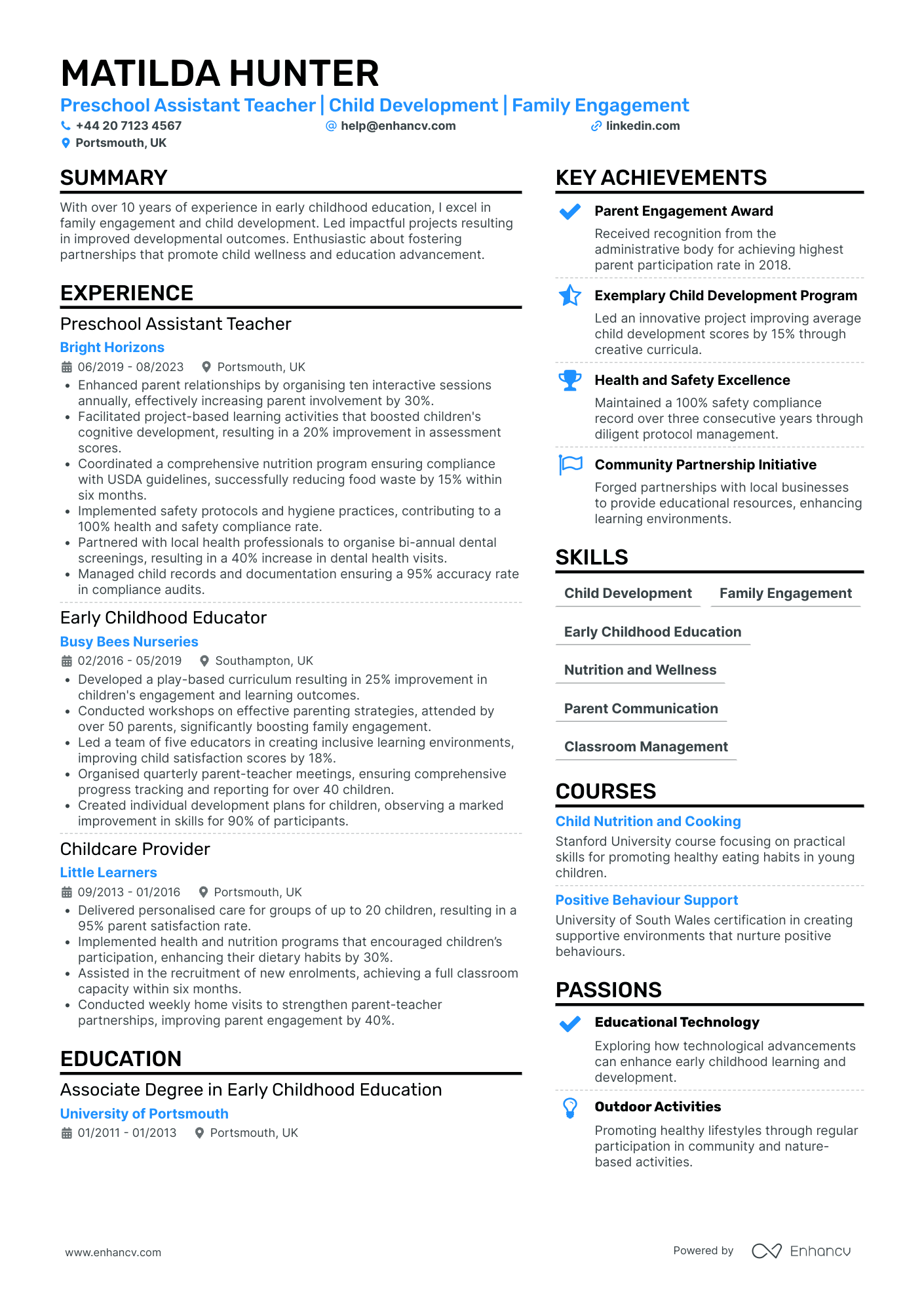 Assistant Preschool Teacher
