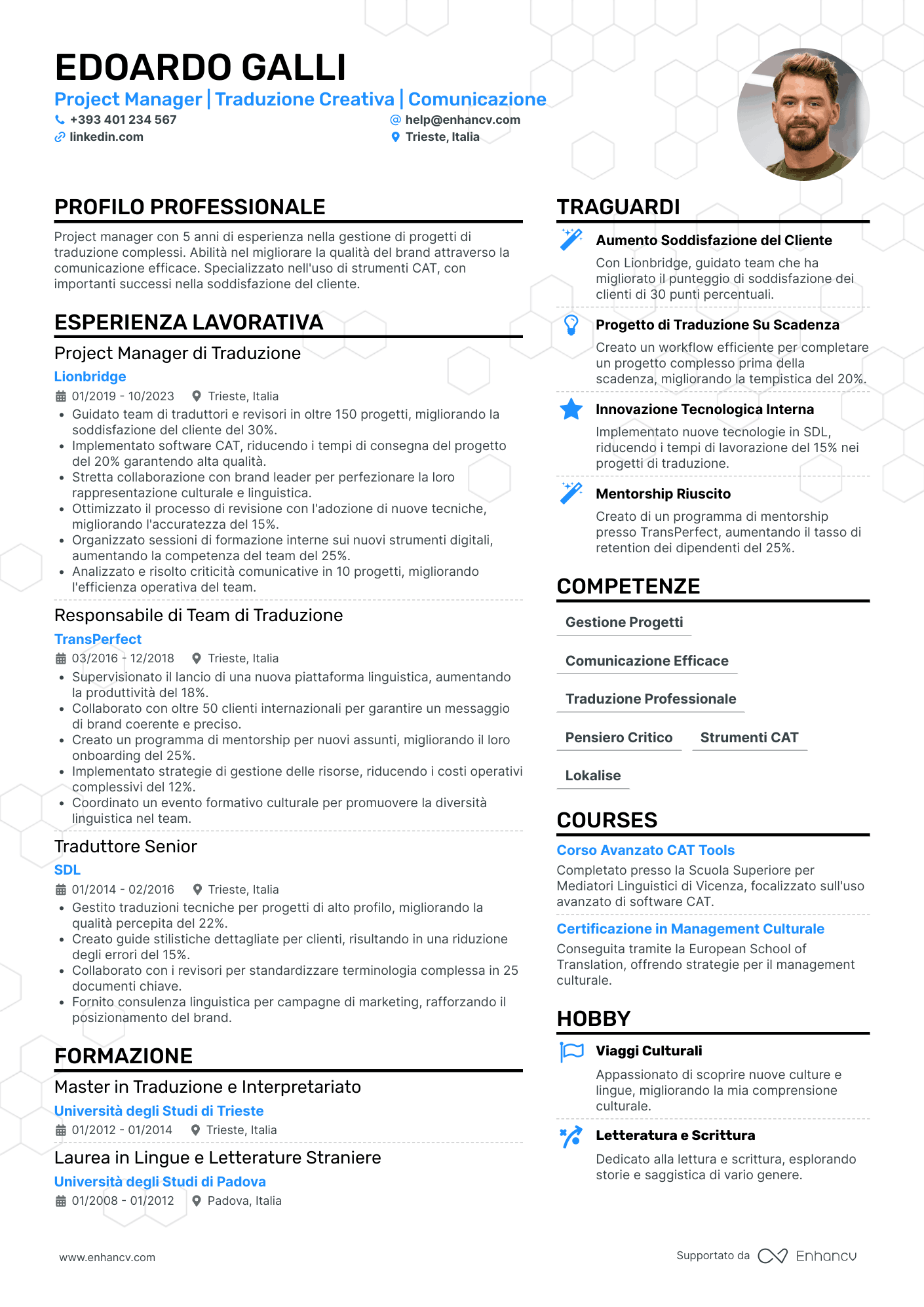 CV Traduttore