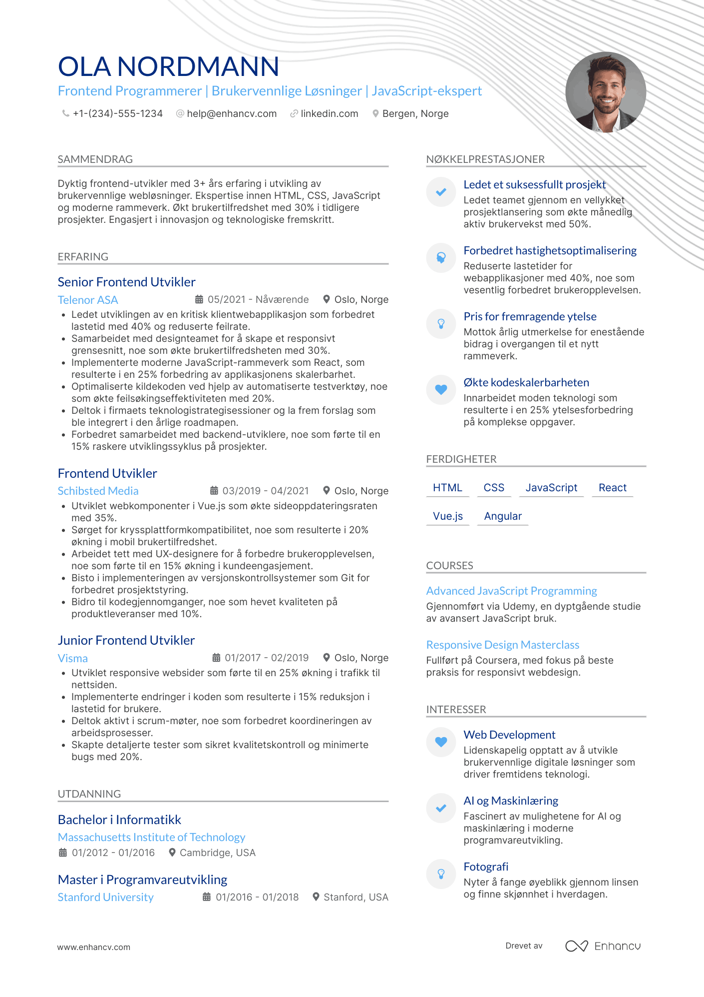 CV for Frontend Programmerer