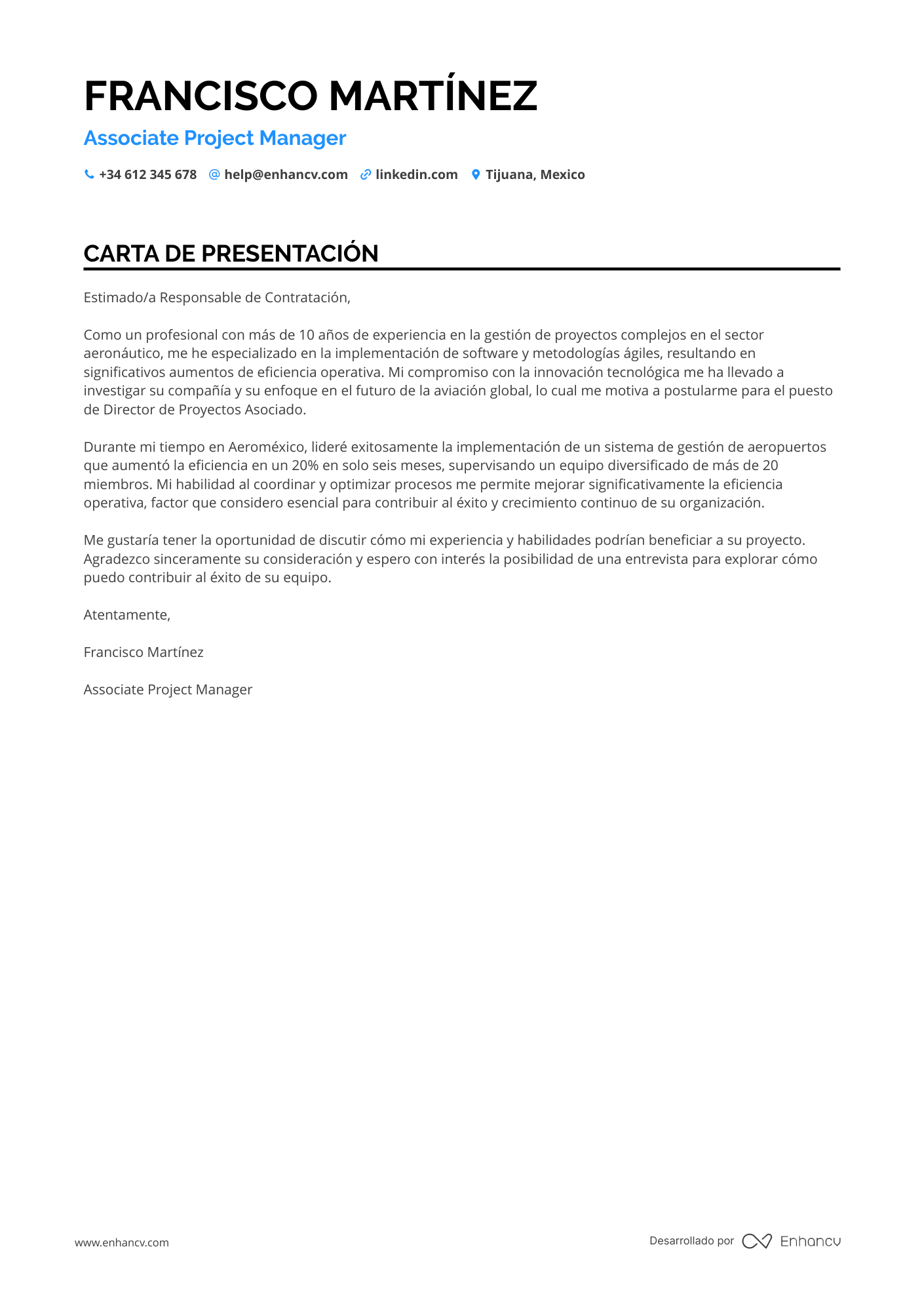 Gerente de Proyecto Asociado