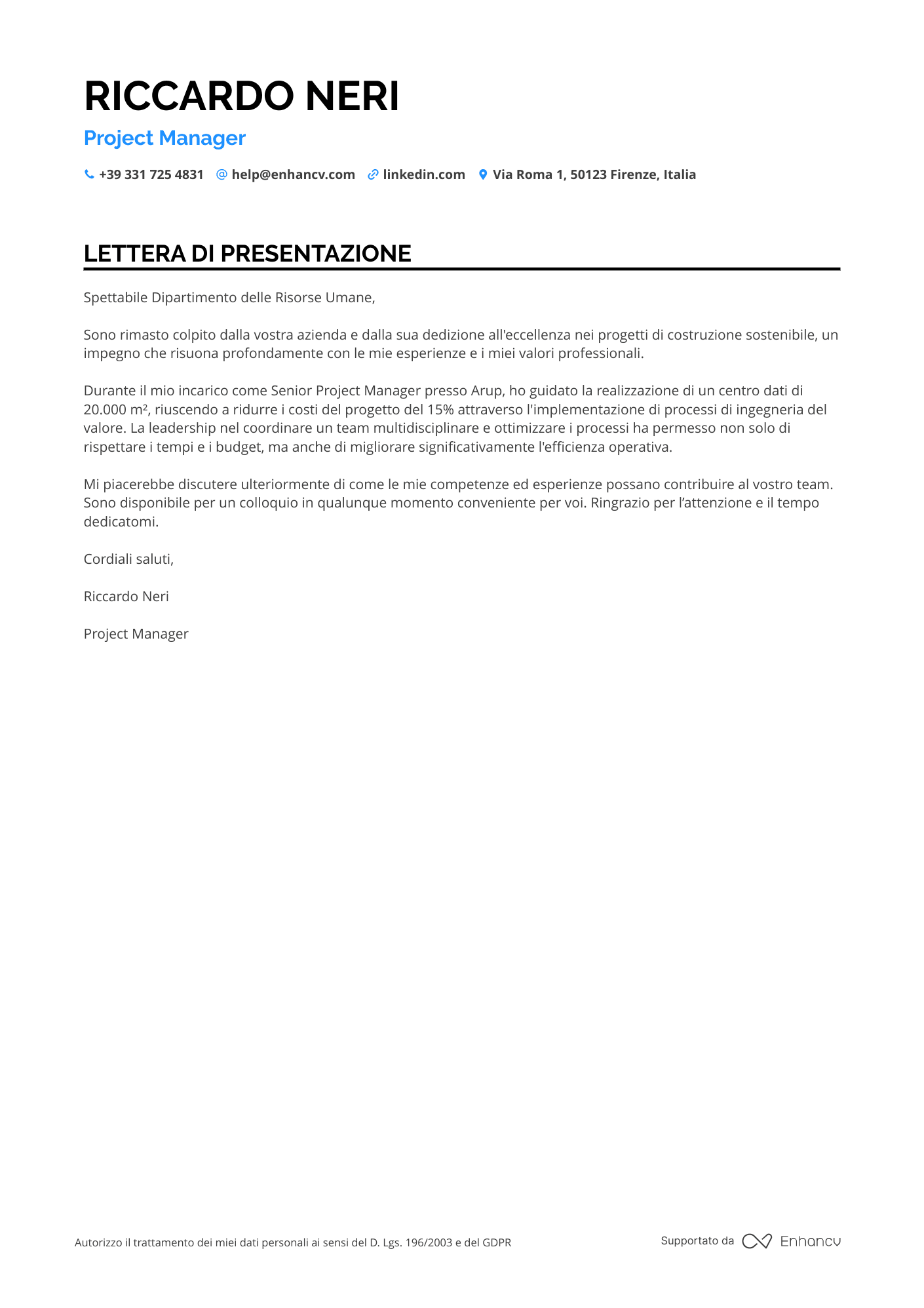 Direttore delle Operazioni Poste Italiane