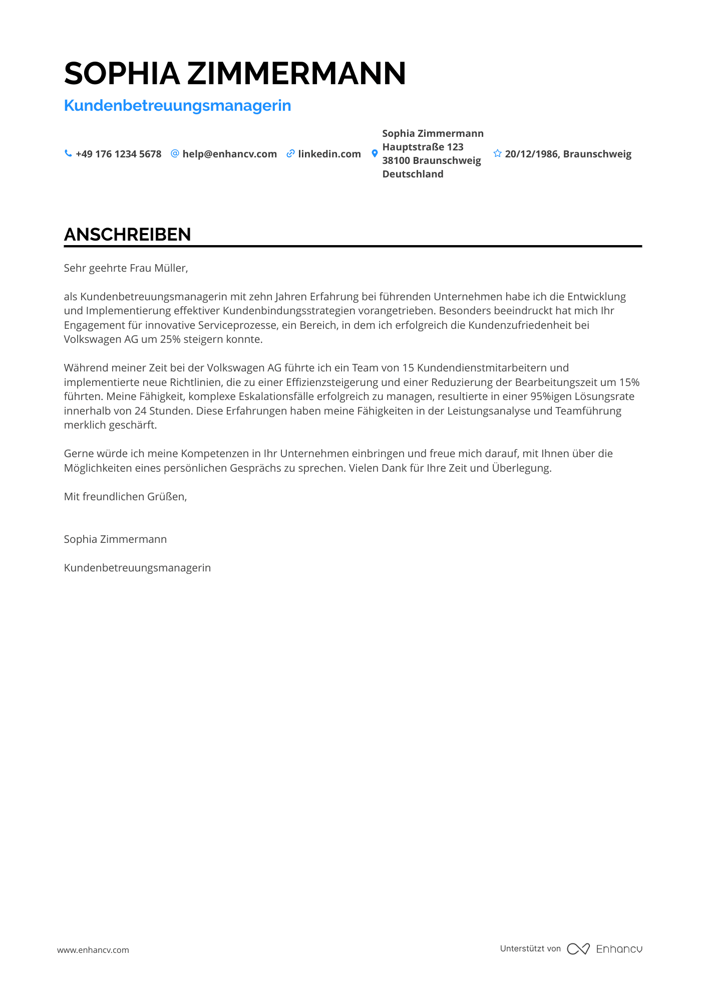 Kundenbetreuungsmanager