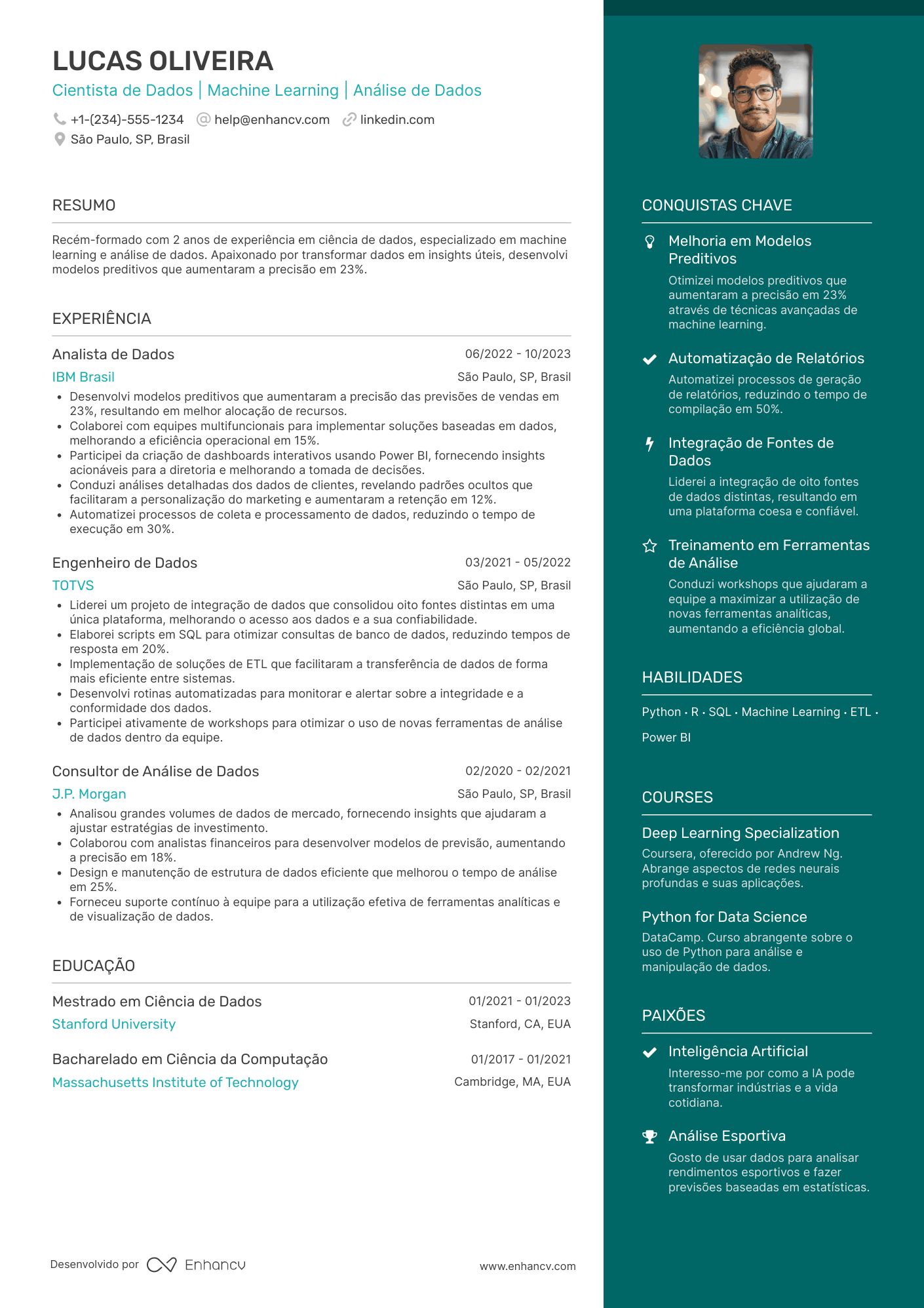 Currículo para recém formados em ciência de dados