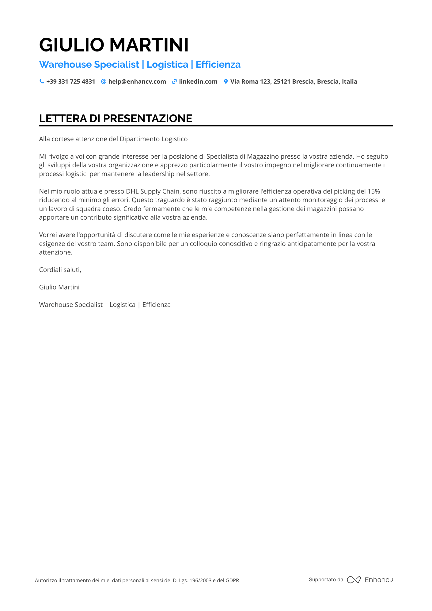 Responsabile di Magazzino Lidl