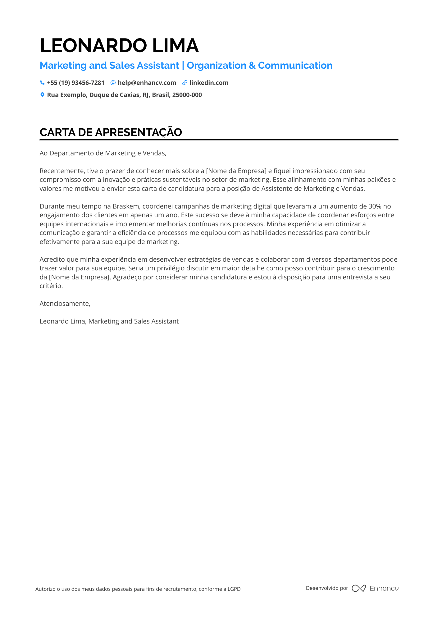 Assistente Financeiro de Marketing