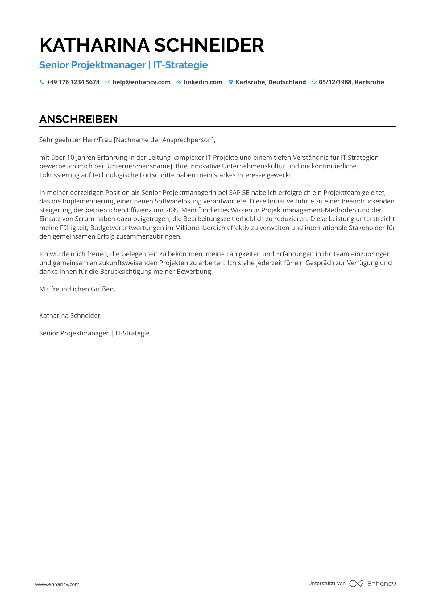 Senior Projektmanager