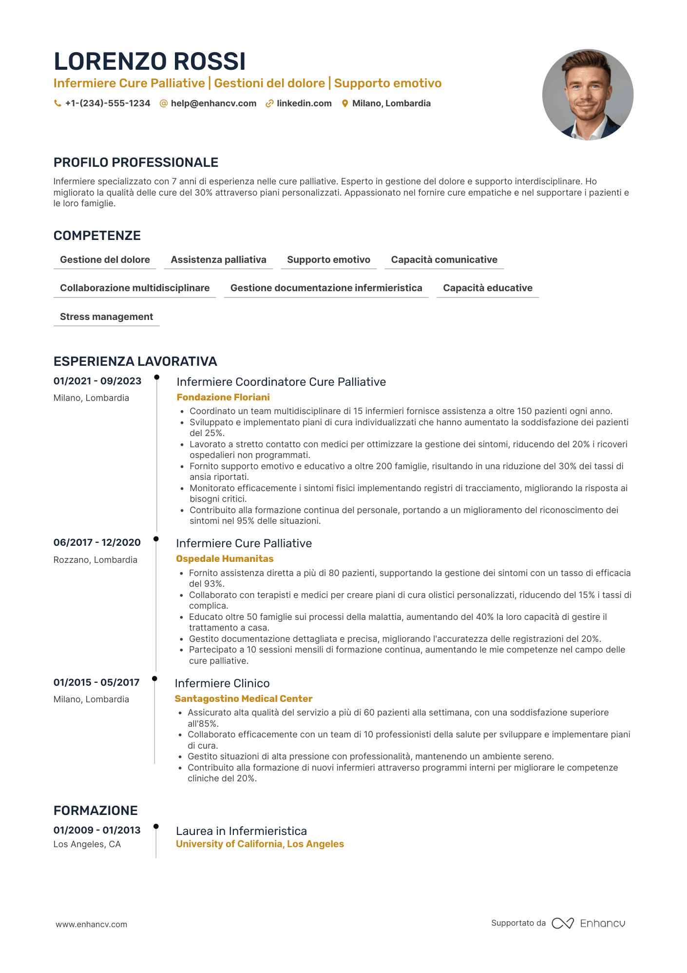 Core curriculum infermiere cure palliative