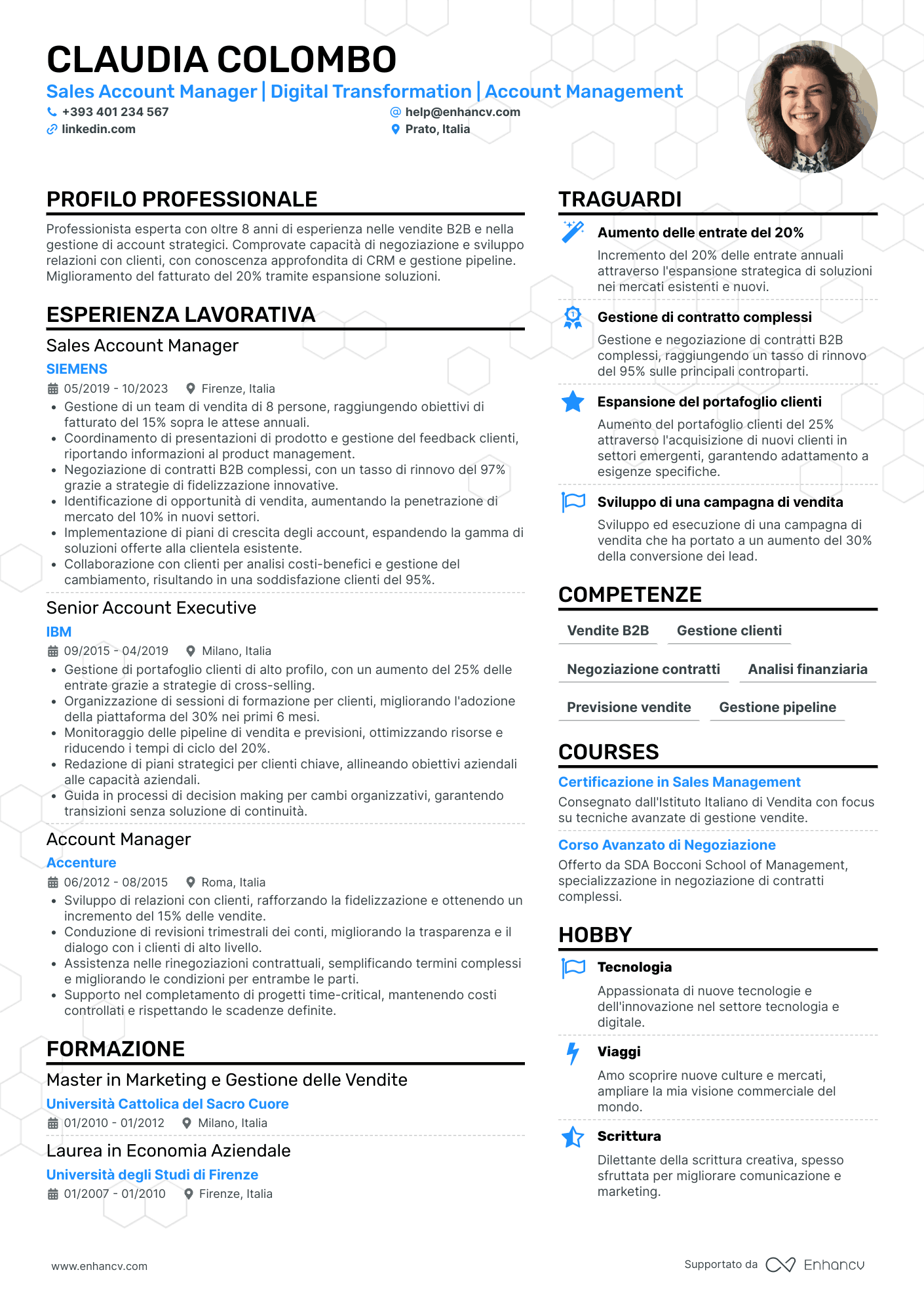 CV Account Manager Cv
