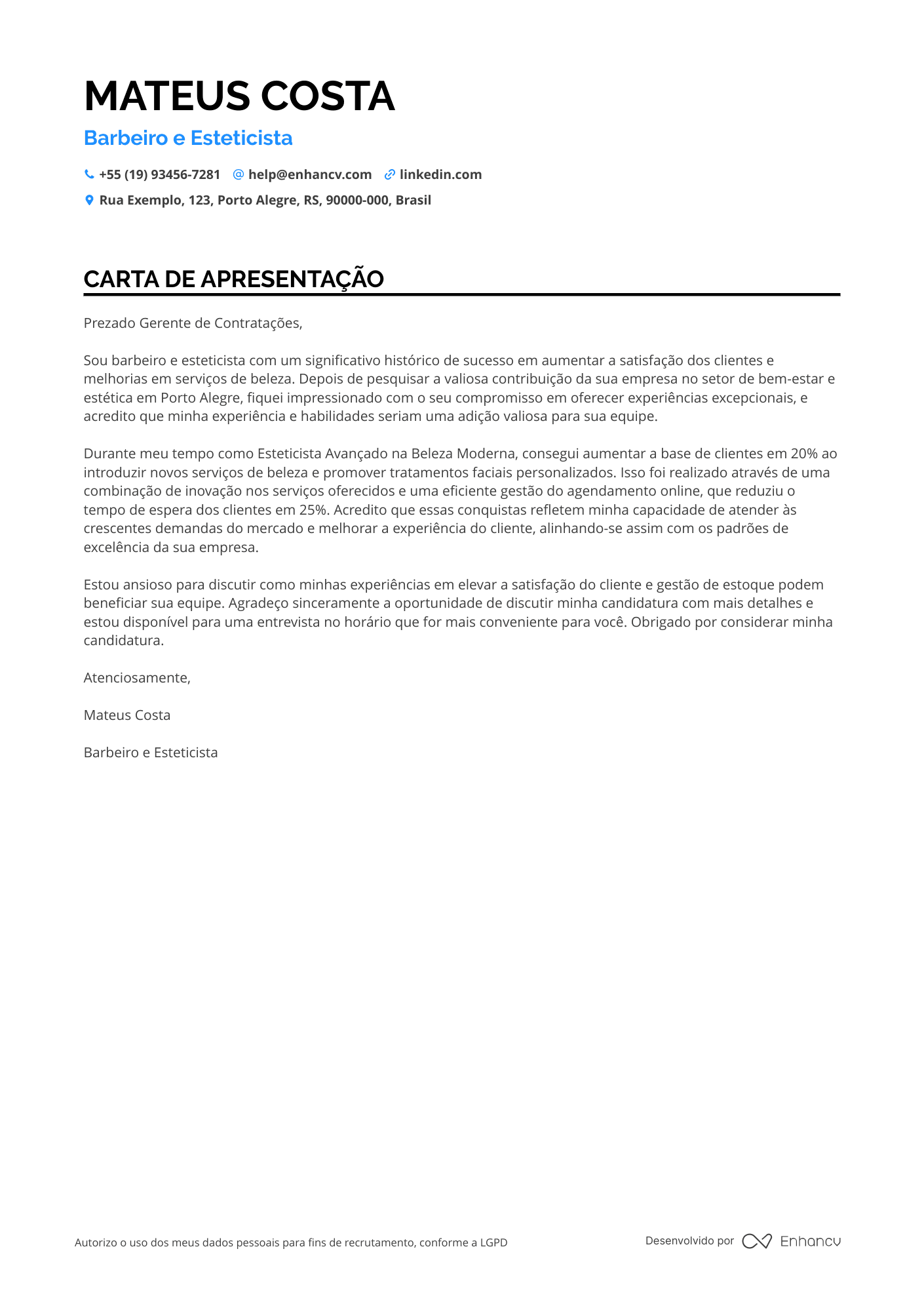 Esteticista Júnior