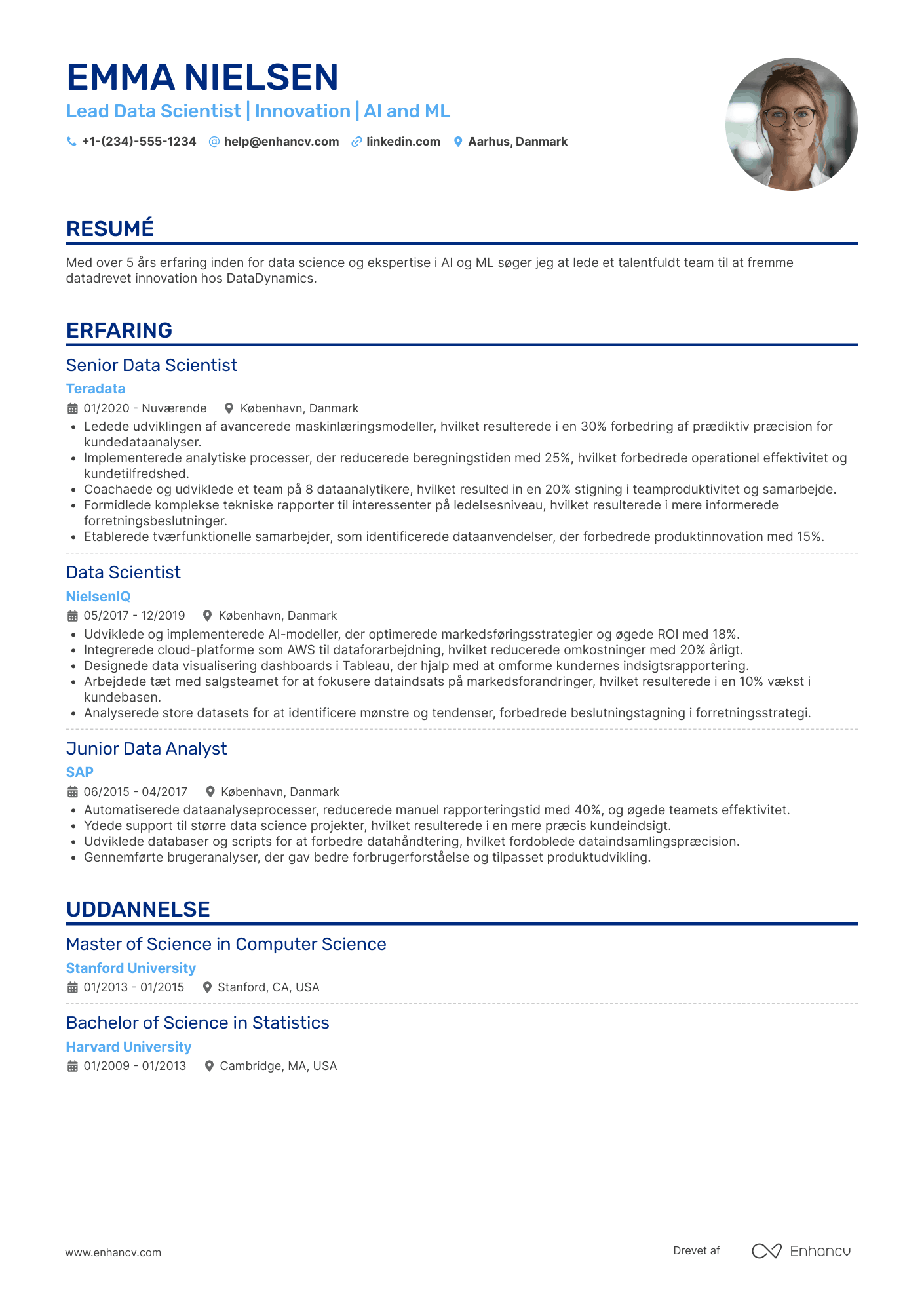 CV til Lead Data Scientist