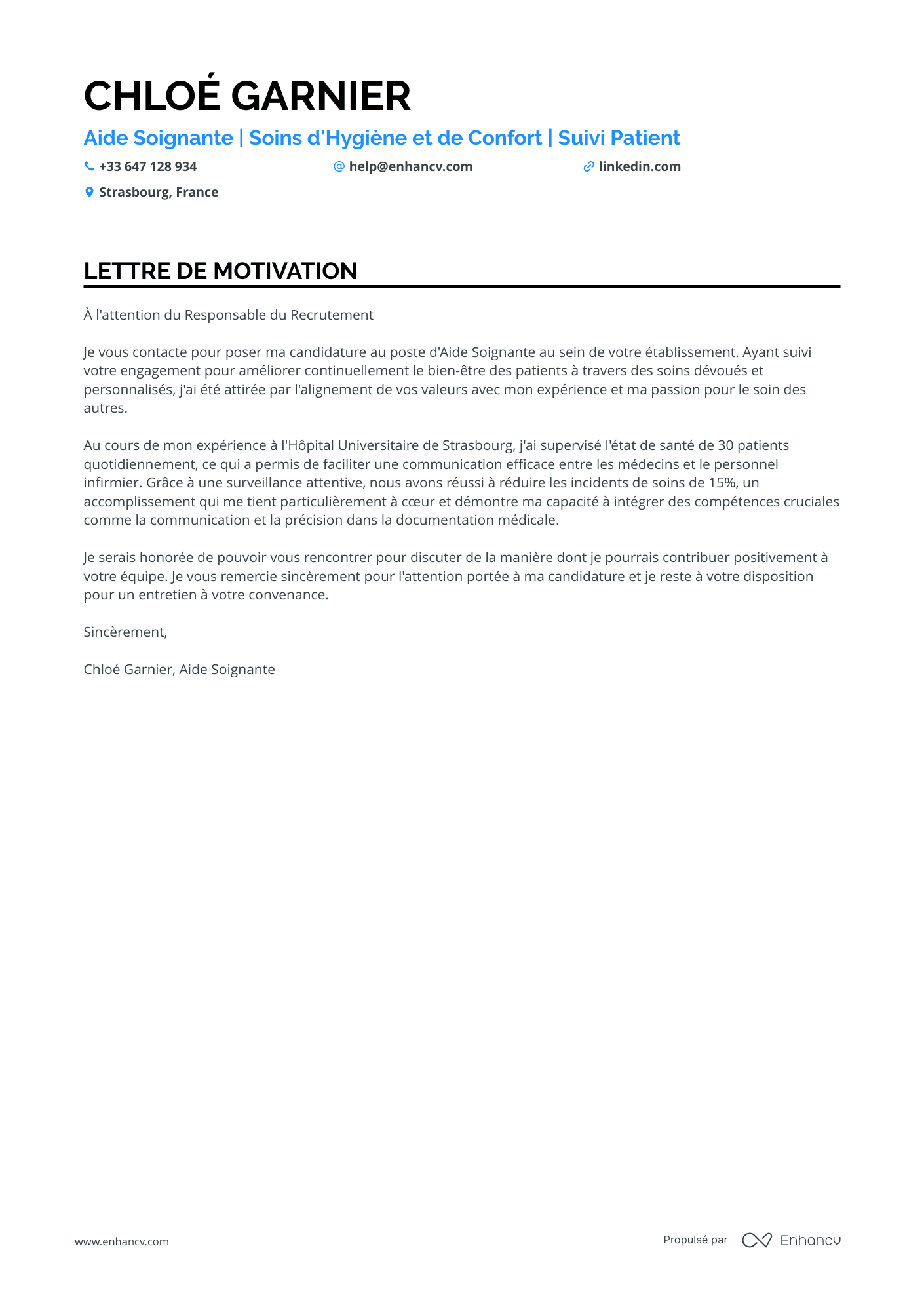 Aide Soignante en Hôpital