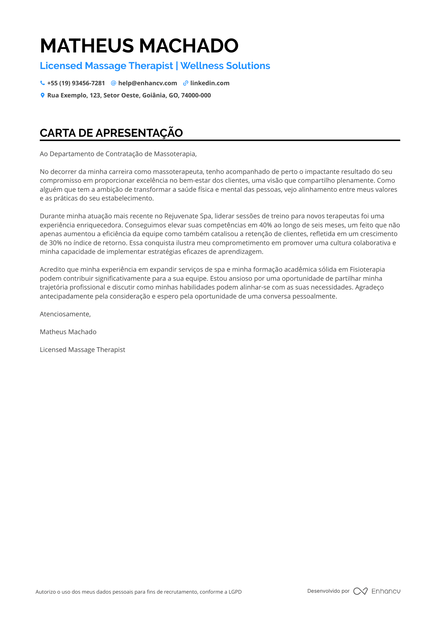 Massoterapeuta de Quiropraxia