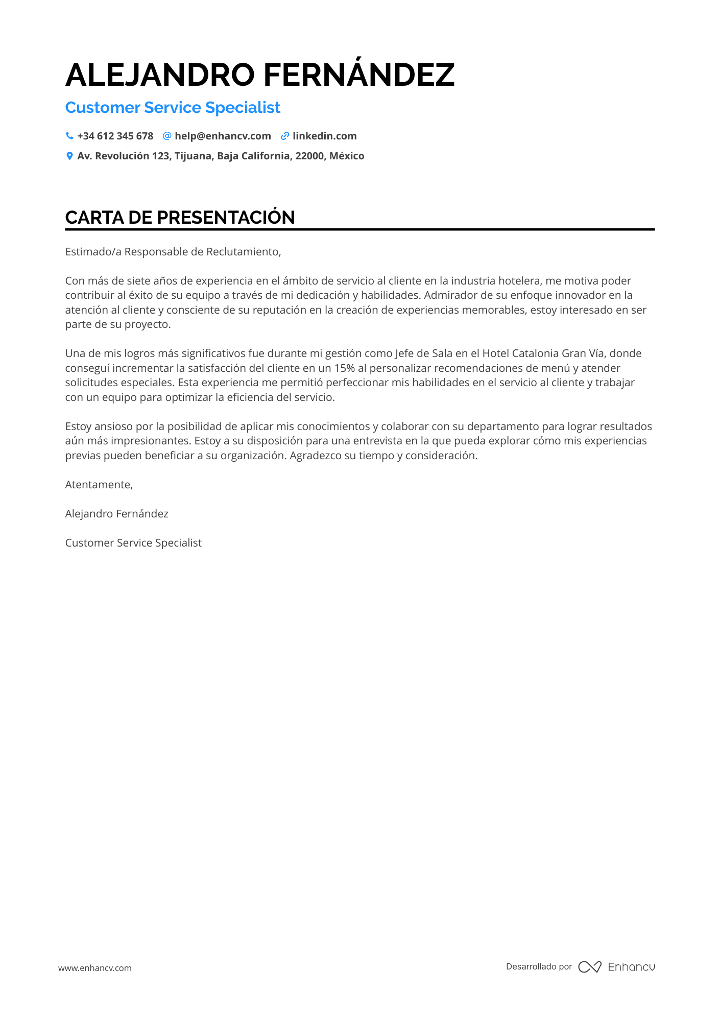 Camarero de Primera