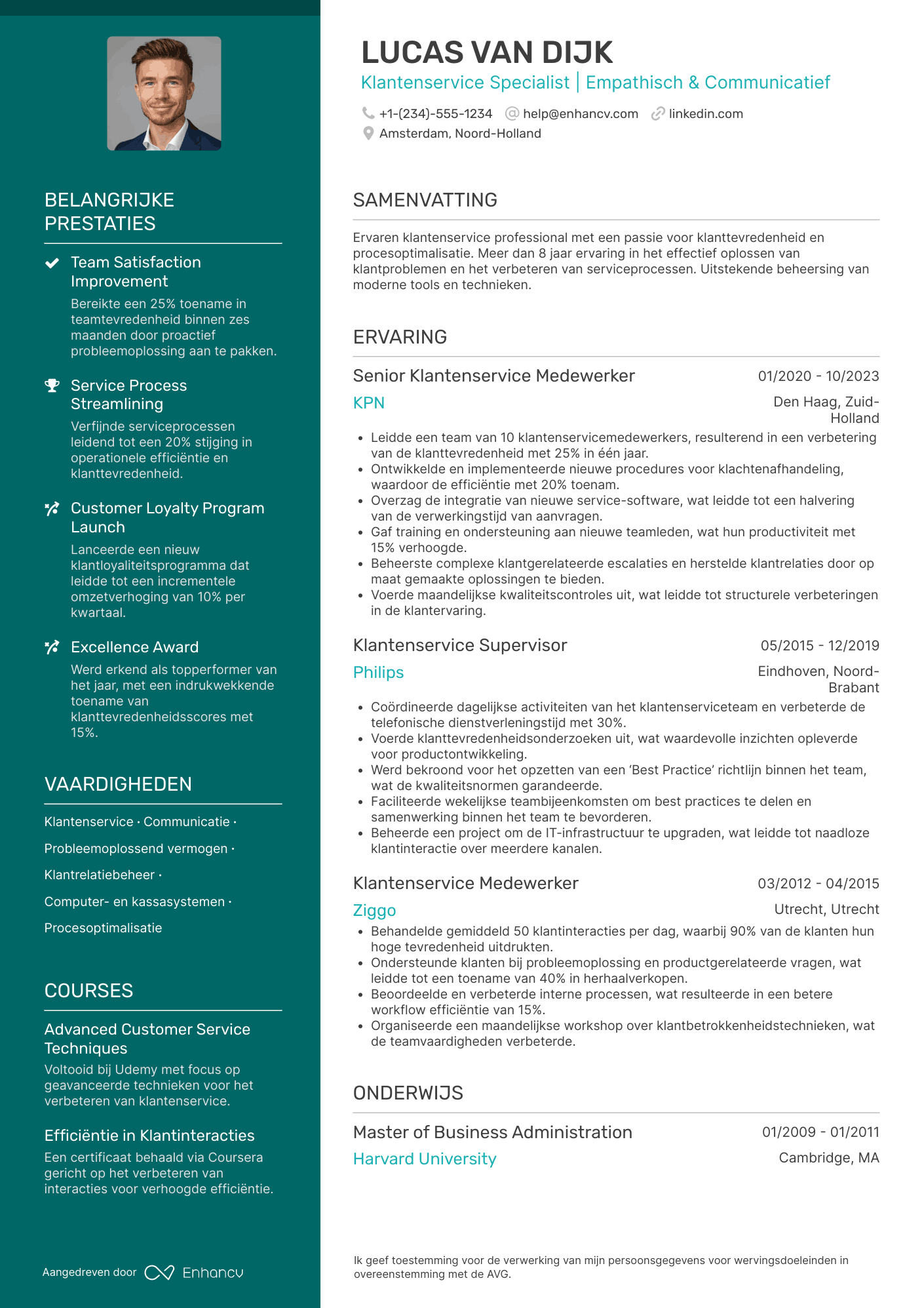 CV voor Ikea Klantenservice Medewerker