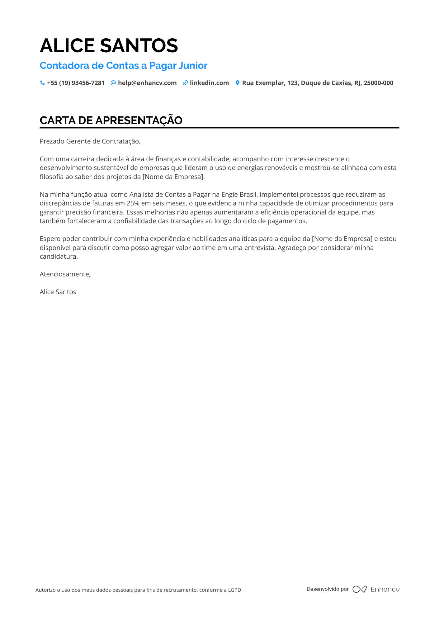 Contas a pagar Júnior
