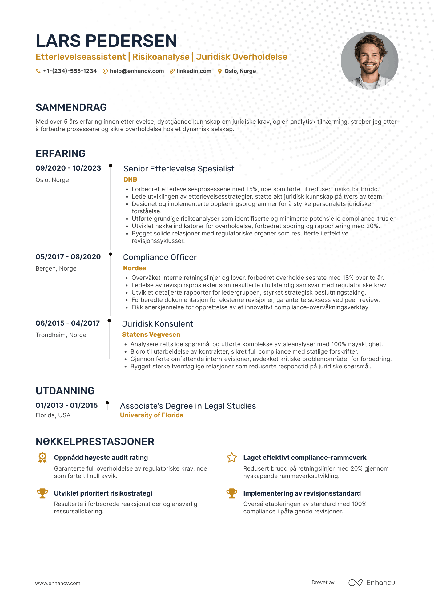 CV for Etterlevelse Assistent