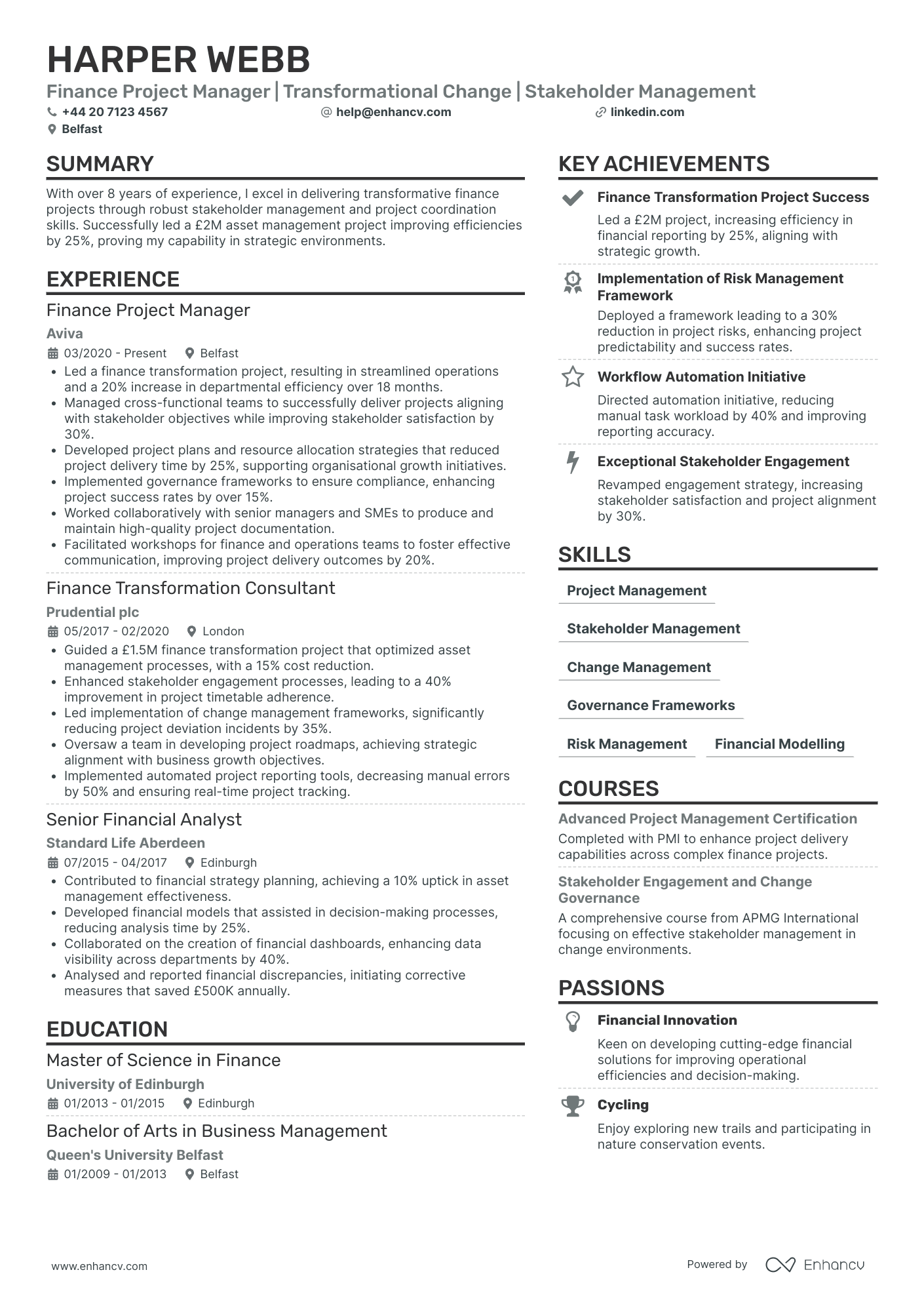 Finance Project Manager